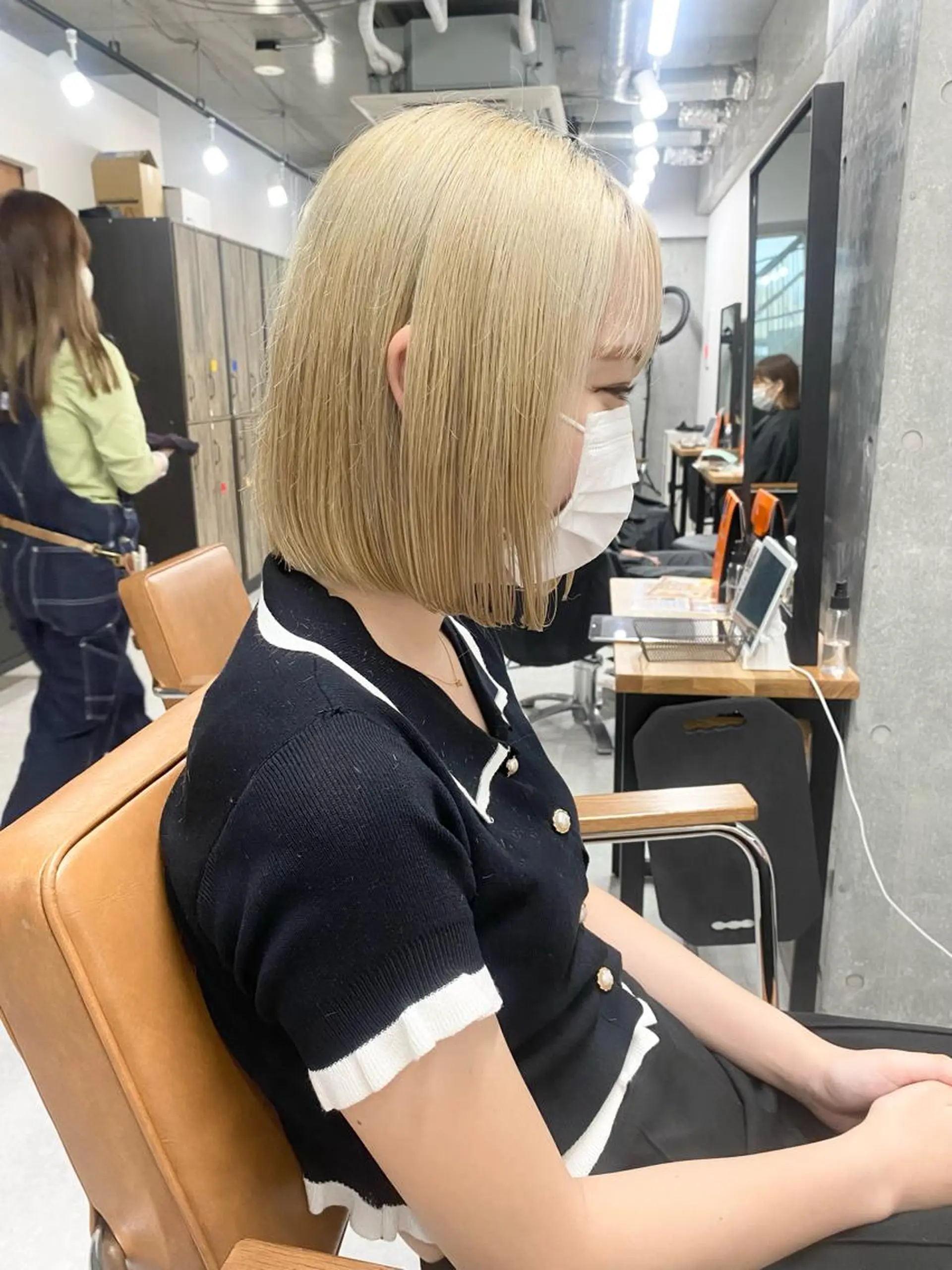 ショート ヘアアレンジ 🌷FUKA🌷 まろやかハイトーンのヘアスタイル