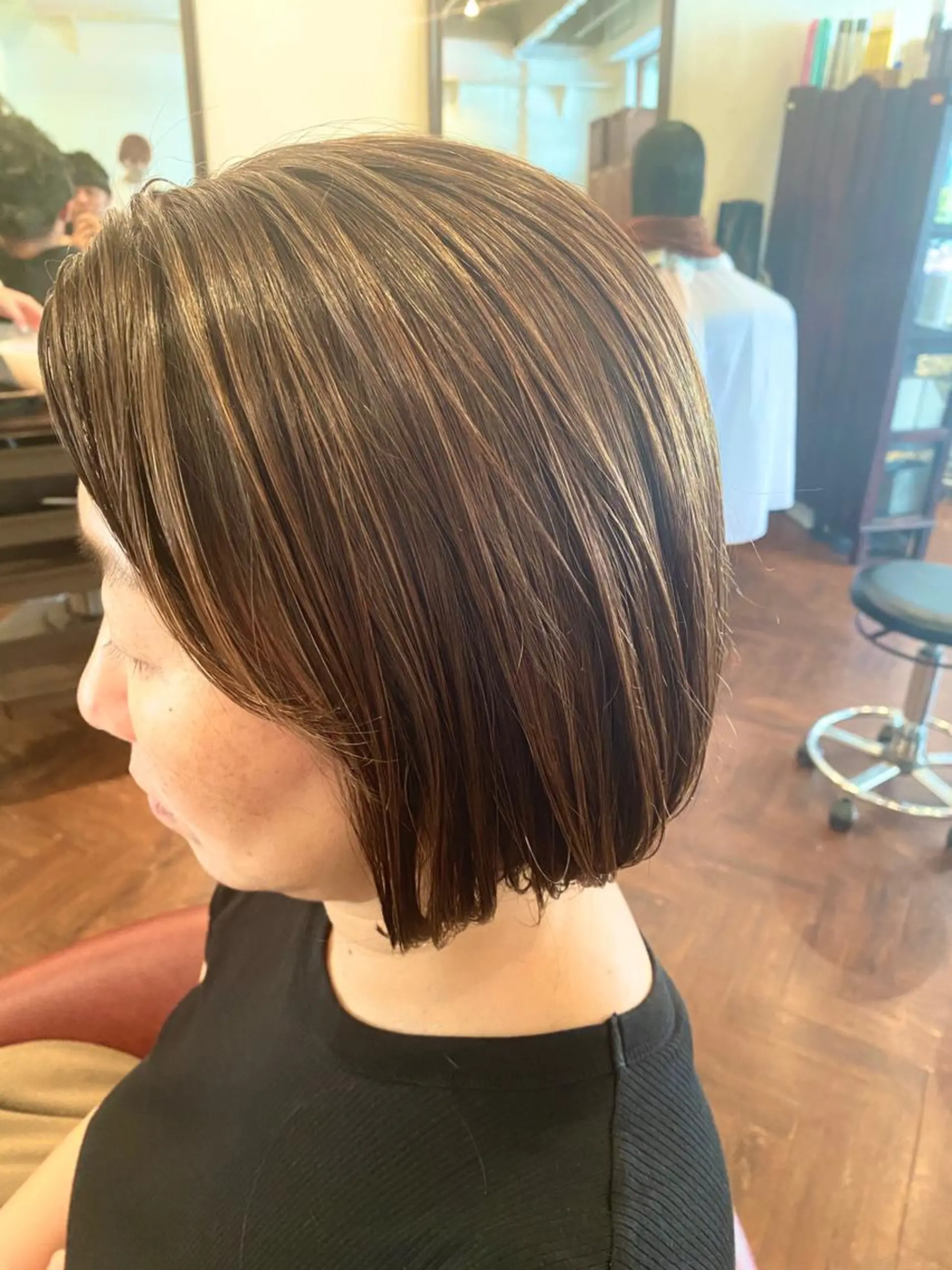 ショート カラー ハイライトカラー ハイライト 🌈🌸あおき みちる🌟💗のヘアスタイル