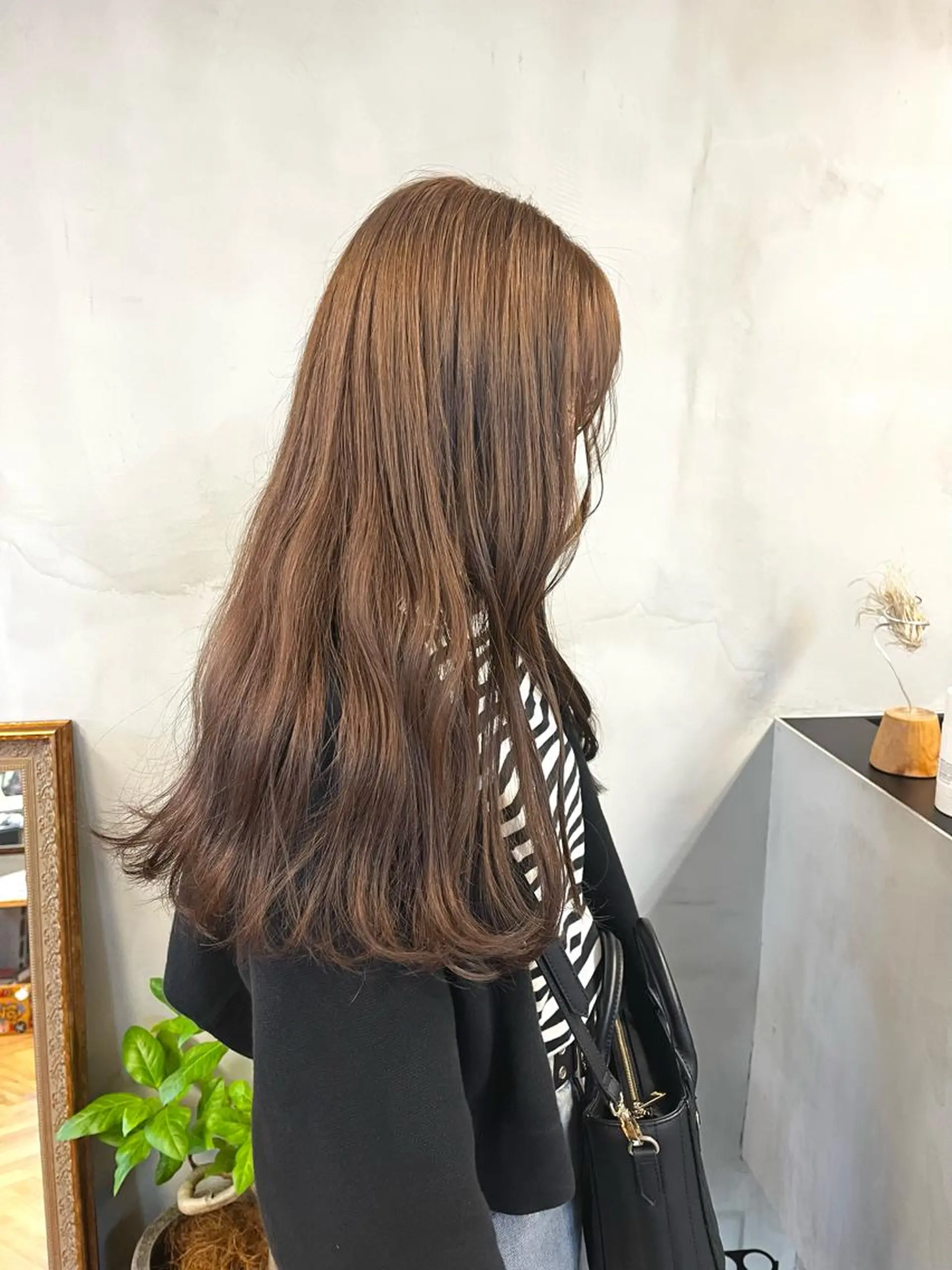 ロング カラー ヘアアレンジ ベージュカラー ブリーチ ダブルカラー ブリーチなしカラー カット ヘアカラー トリートメント ena/ブリーチなし 透明感・レイヤー🎀のヘアスタイル