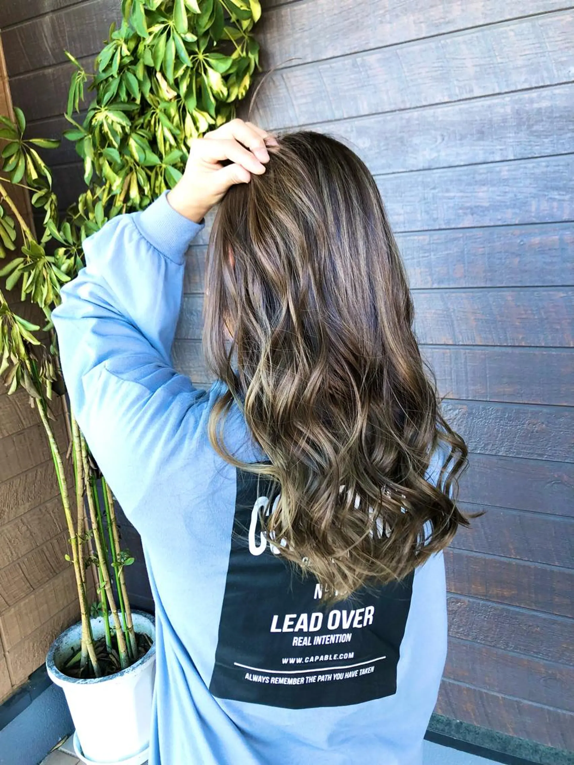 ロング カラー 太白区/白髪ぼかし ハイライト/千葉達人のヘアスタイル