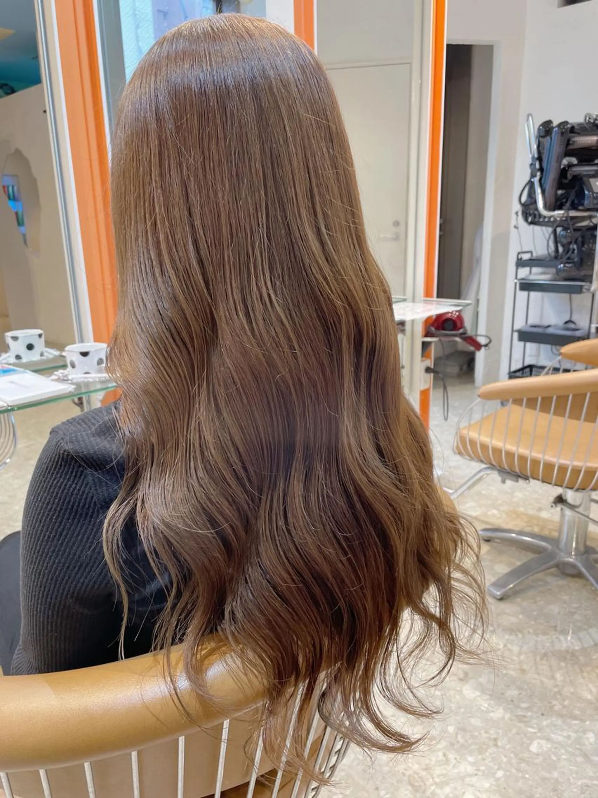 ロング カラー グレージュ カット ヘアカラー 瀬川 雄太のヘアスタイル