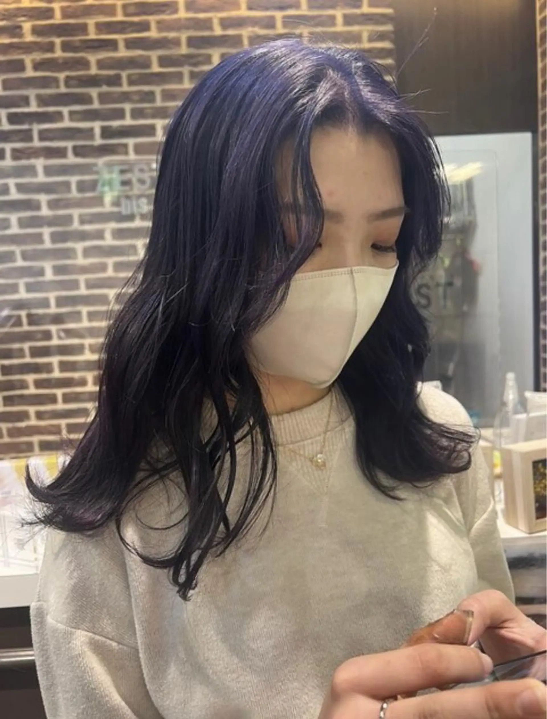ロング カラー ハイトーンカラー 学生 韓国レイヤー🇰🇷 🤍🎀honokaのヘアスタイル