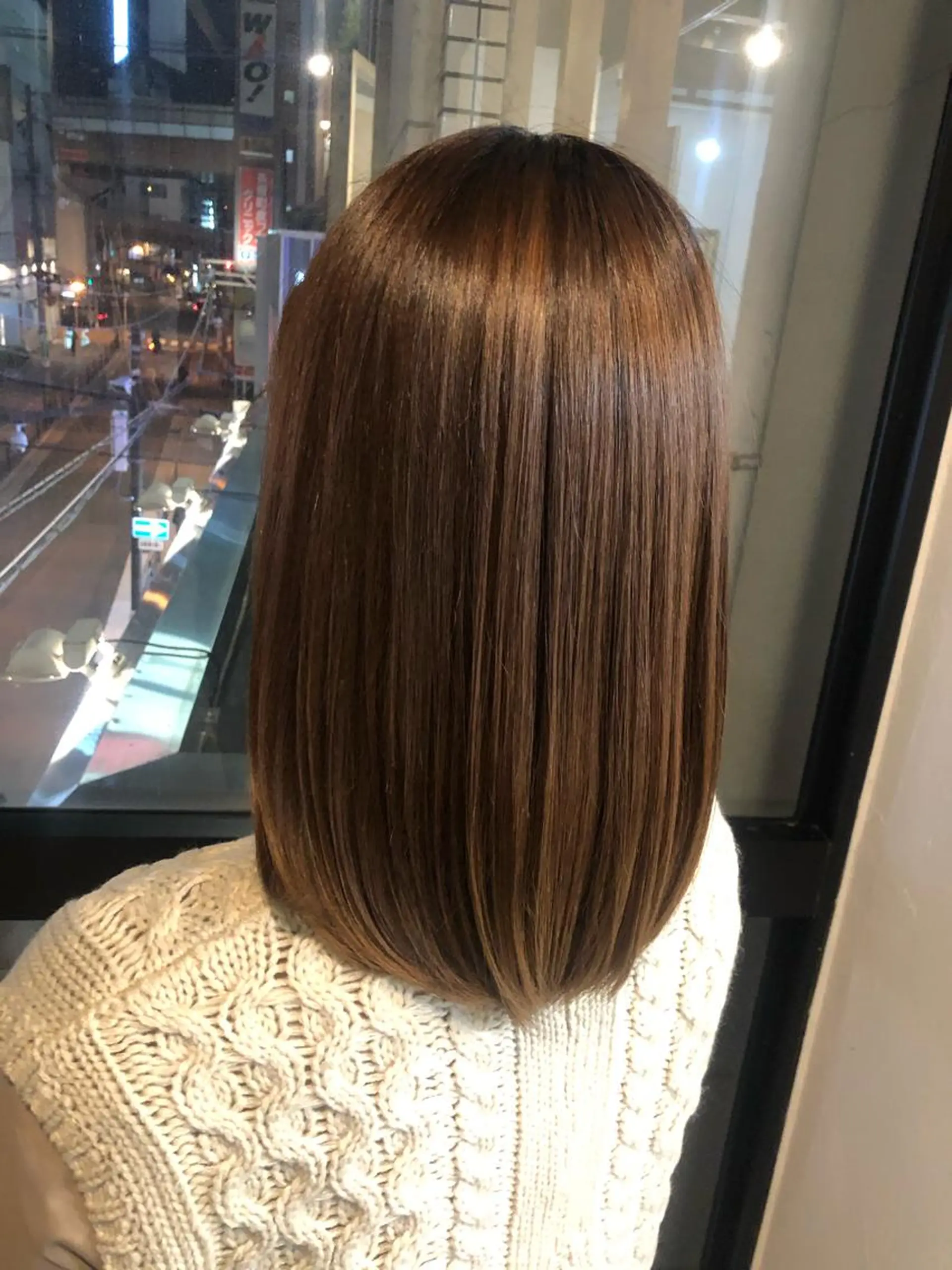 ミディアム カラー 髪質改善＆ブリーチ 伊勢　祐一郎のヘアスタイル