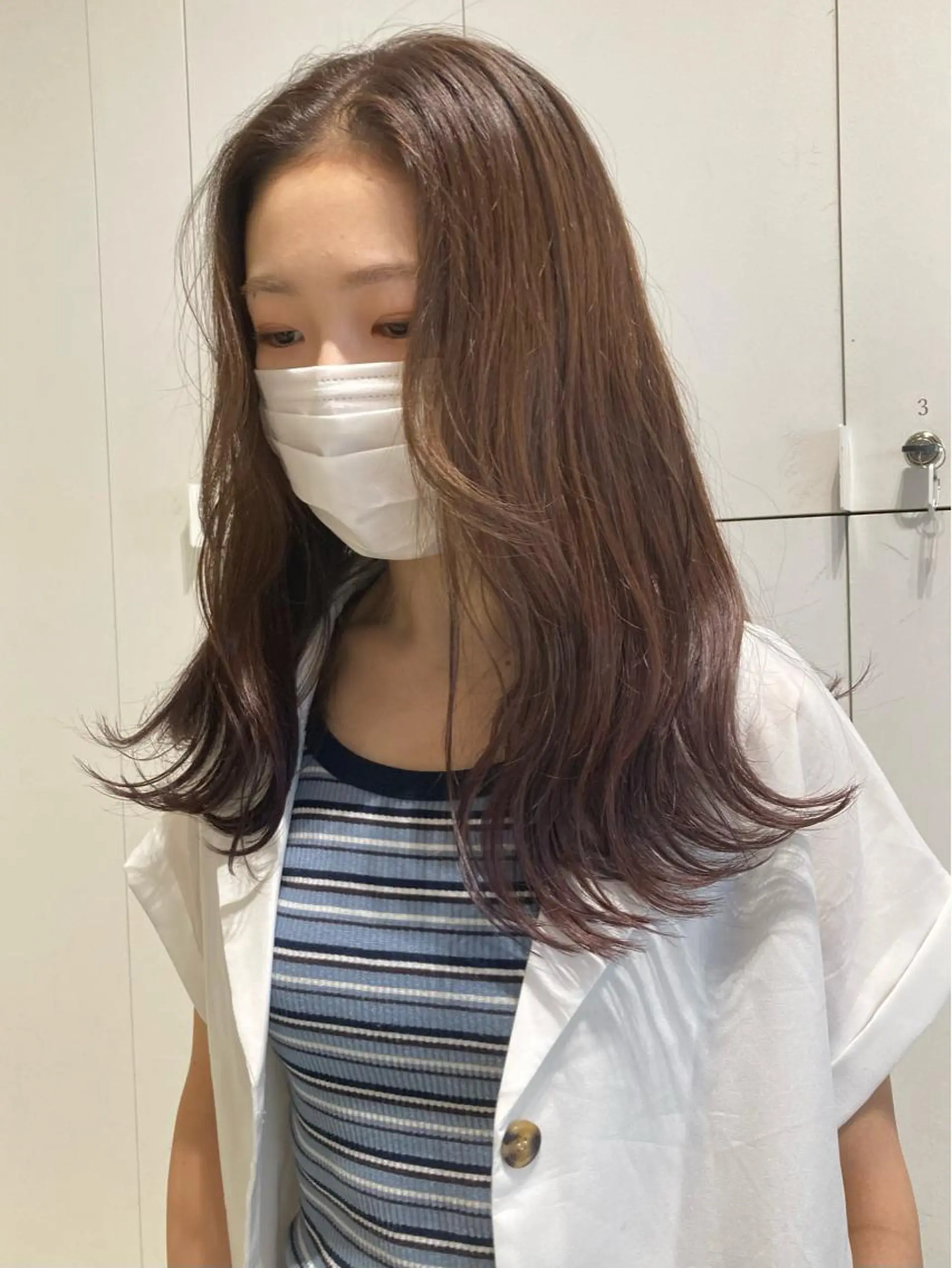 ミディアム カラー ヘアカラー 透明感カラー🫧 nanohaのヘアスタイル