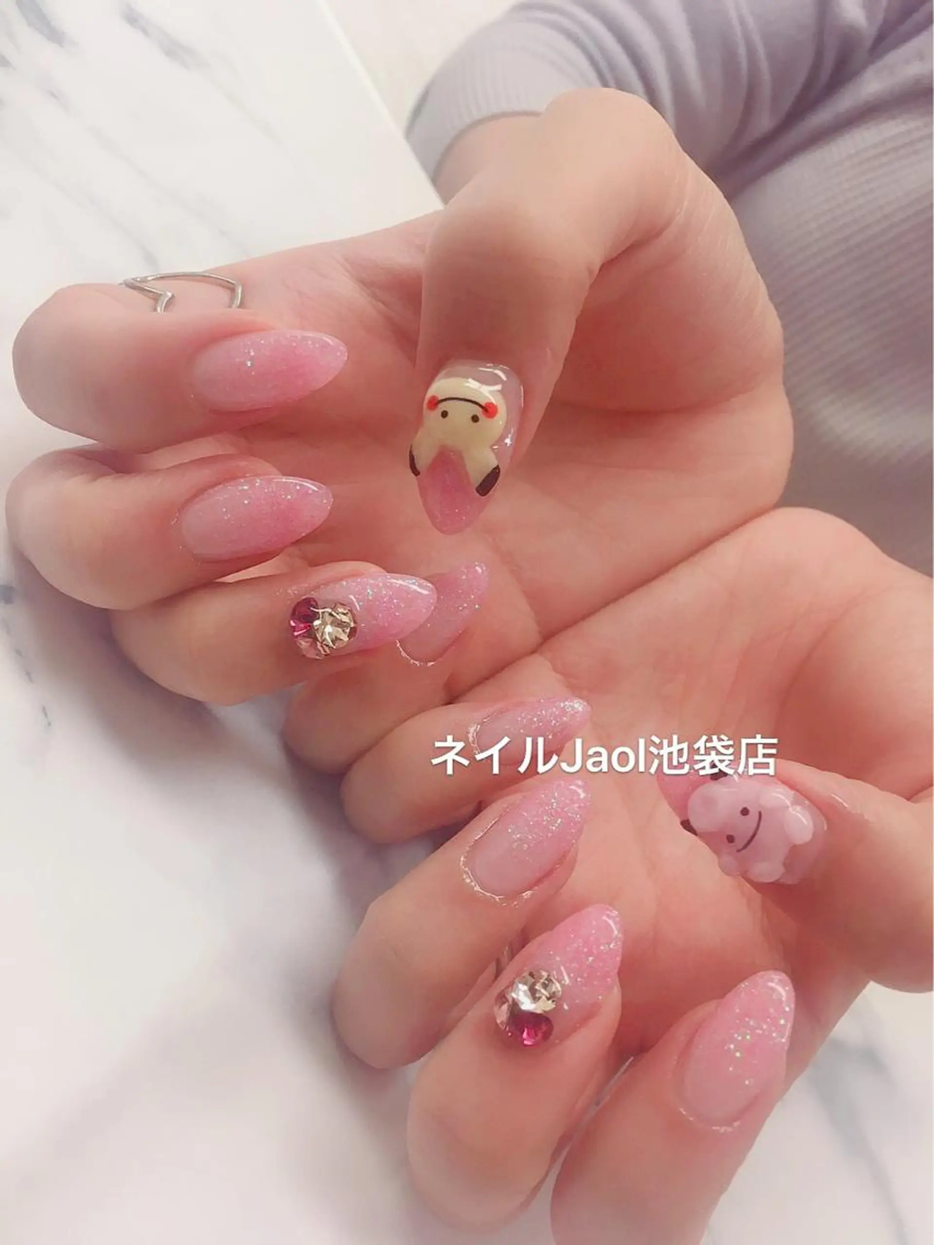 セミロング ネイルJaol 池袋のネイルデザイン