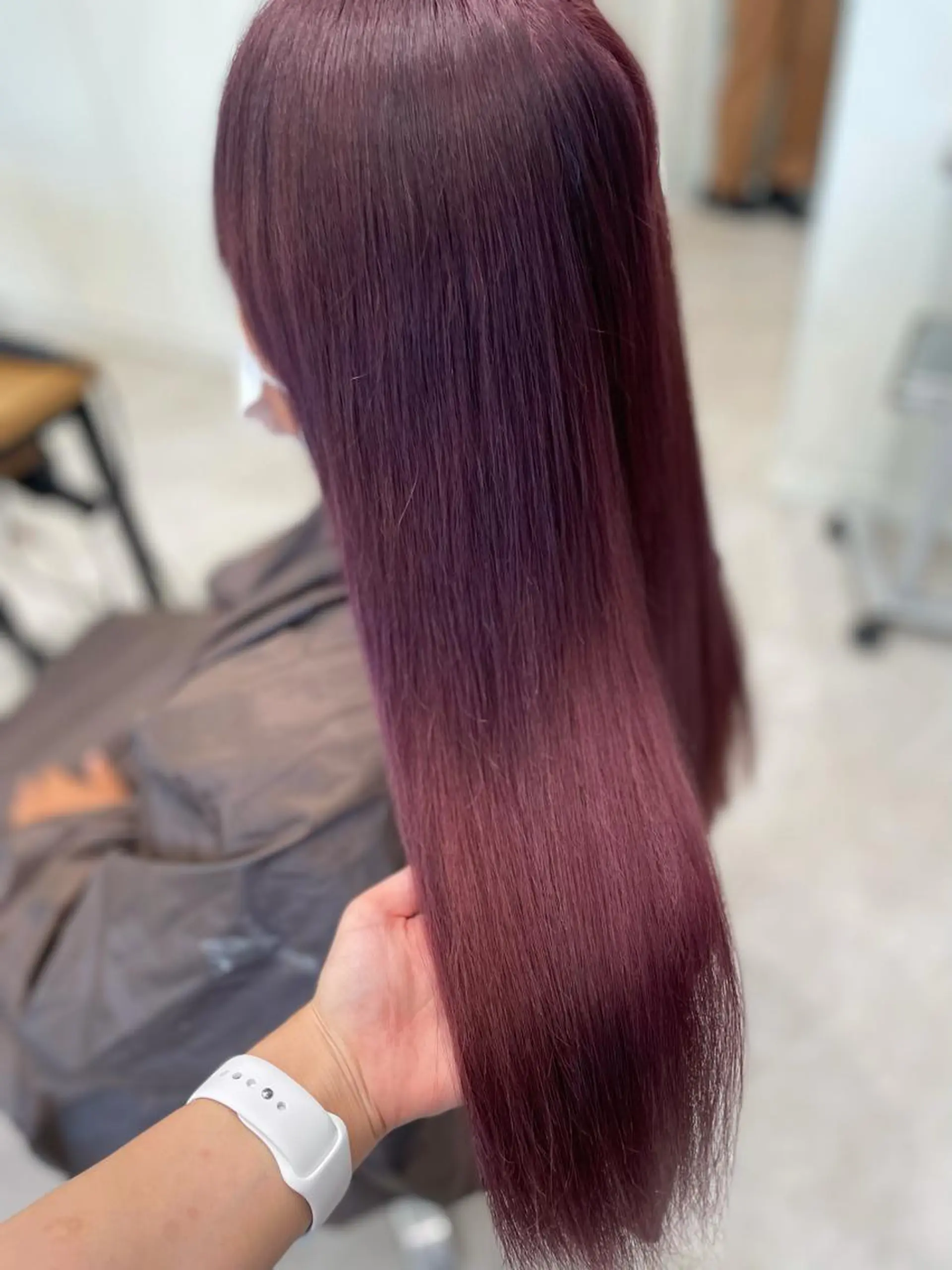 ロング カラー ブリーチ ラベンダーカラー ピンクカラー ピンクラベンダー カット ヘアカラー ボブ/インナーカラー /眉毛/Miyuのヘアスタイル