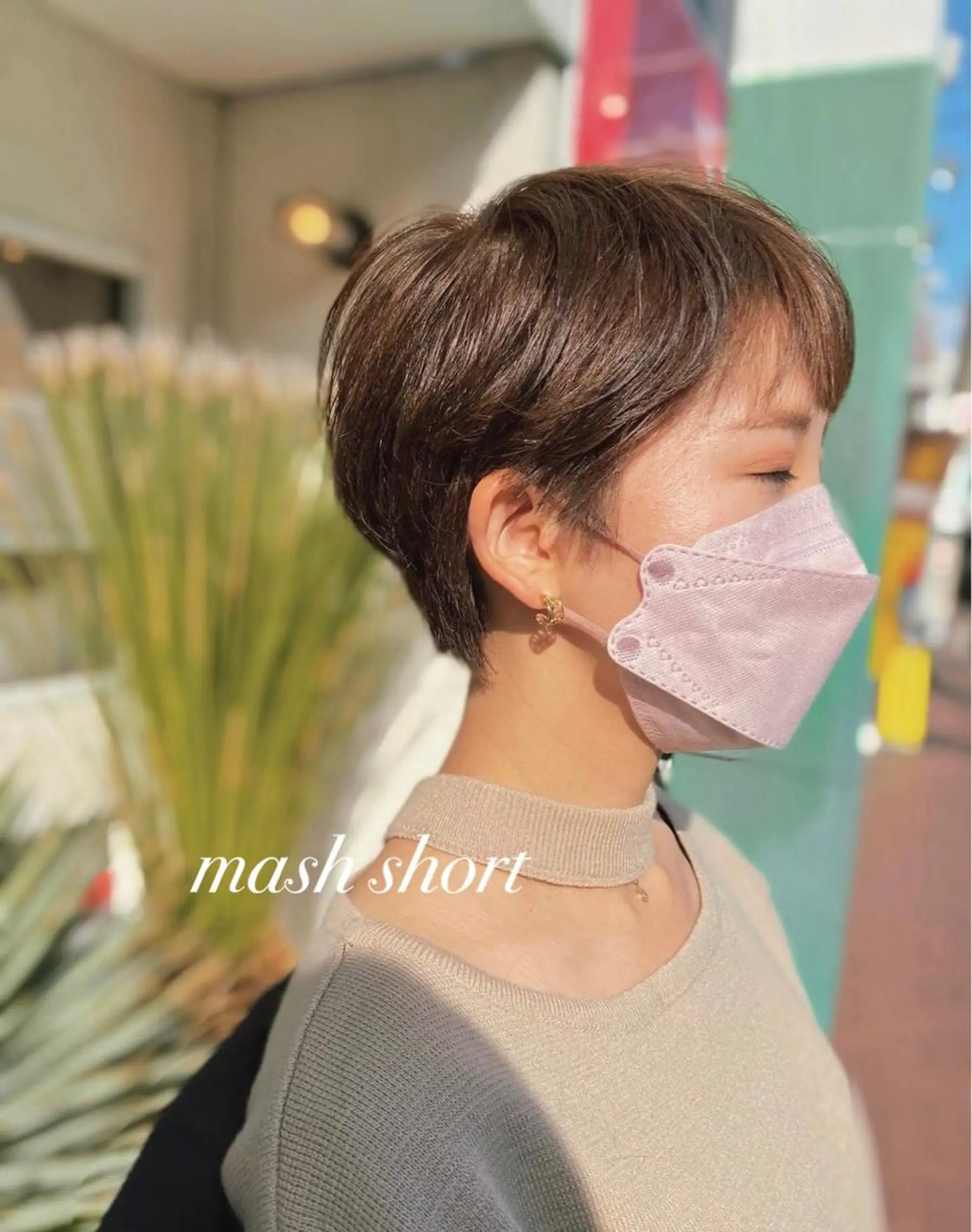 ショート カラー パーマ アッシュ ベージュカラー オレンジ ショートヘア 高橋胡桃🪽 ディレクターのヘアスタイル