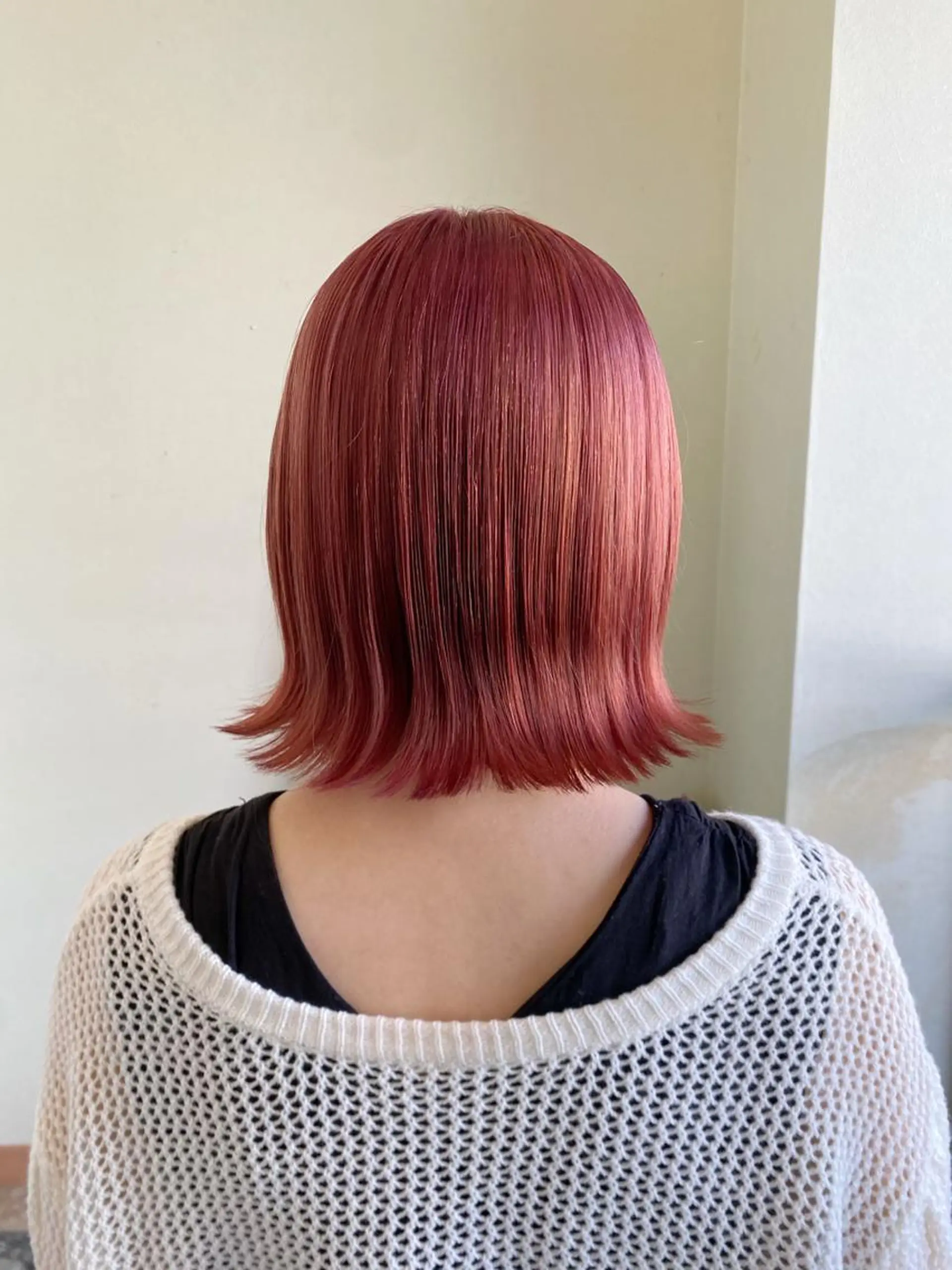 カラー ベージュカラー ピンクカラー ピンクベージュ ヘアカラー トリートメント NUMBER 天王寺YUYAのヘアスタイル