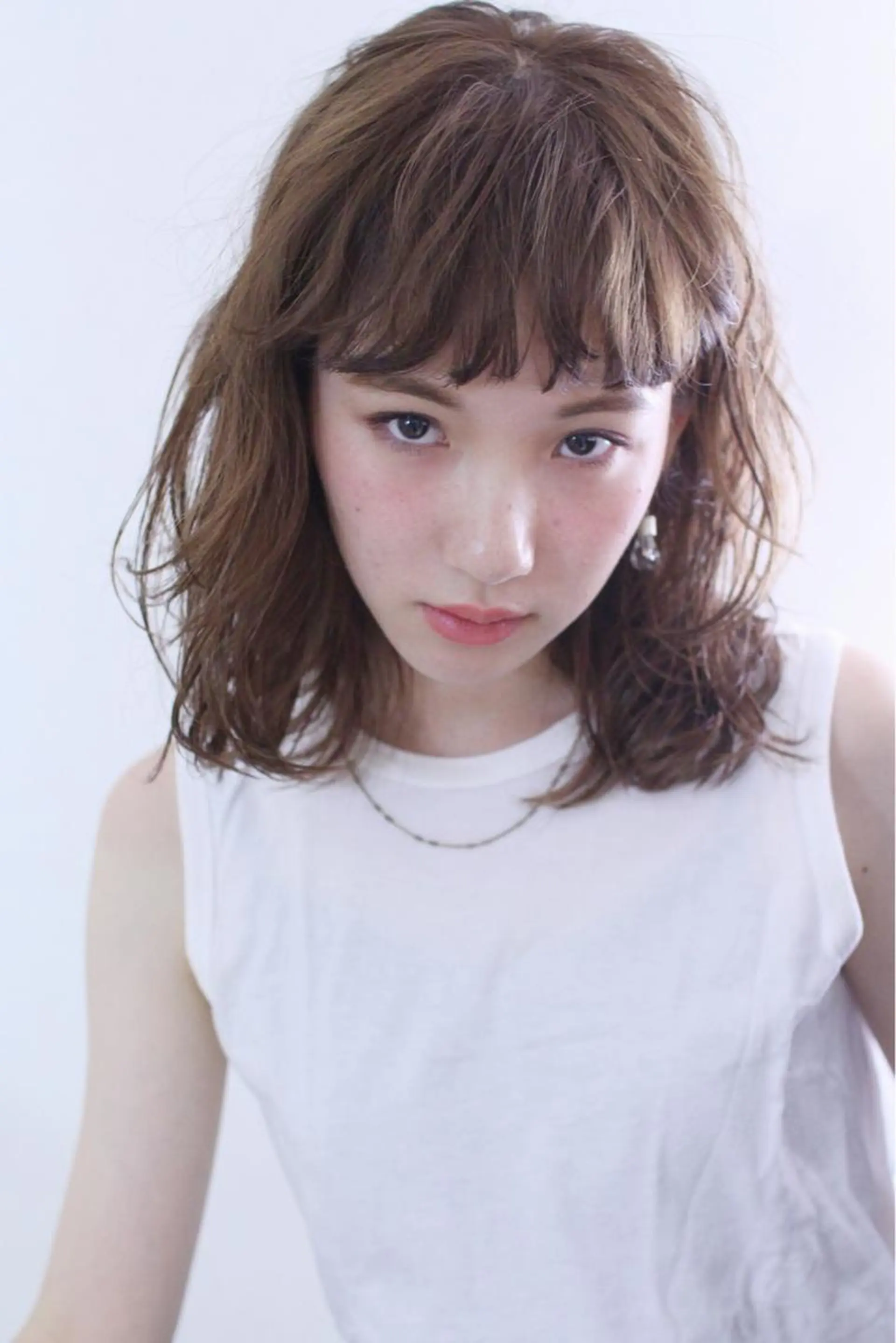 ミディアム カラー カット ヘアカラー トリートメント 坂本 裕介/パーマのヘアスタイル