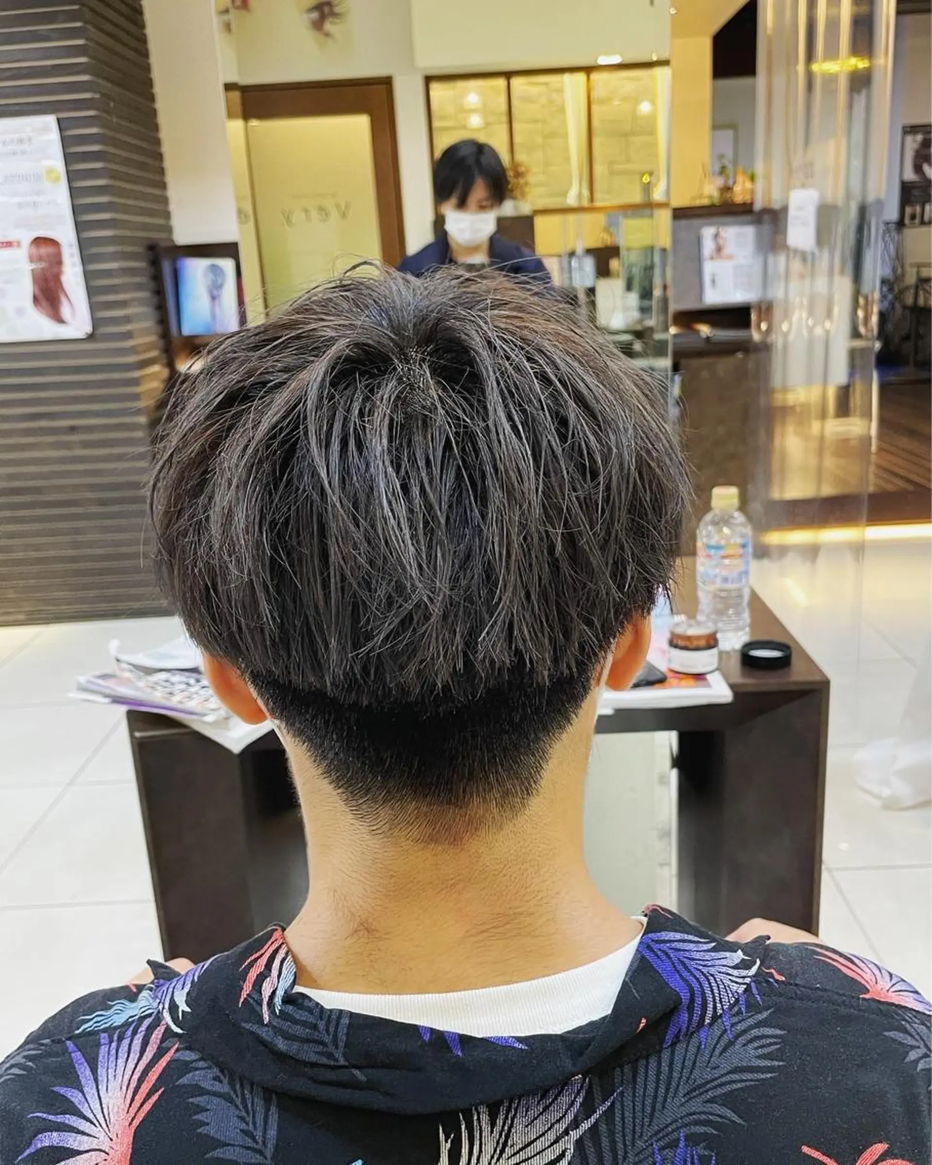 ショート 静岡/草薙パーマ メンズバレイヤージュのヘアスタイル