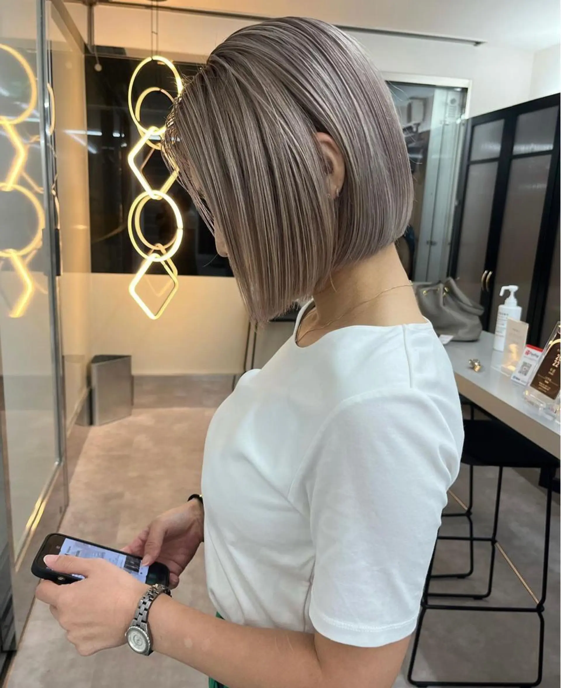 ミディアム カラー ヘアカラー fuuka/ ハイトーン/海外ヘアのヘアスタイル