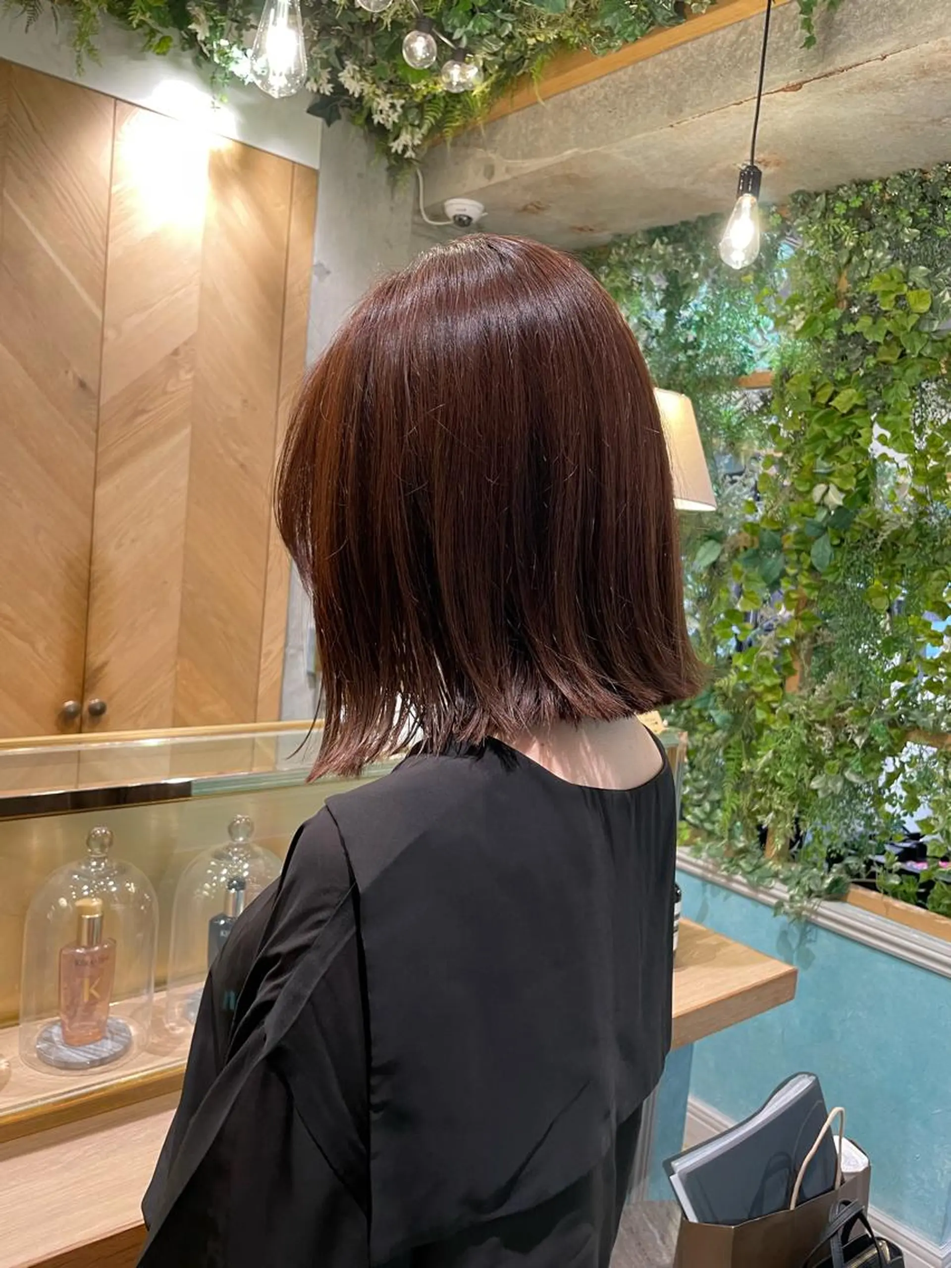 ミディアム 縮毛矯正　髪質改善 韓国風レイヤー　吉田のヘアスタイル