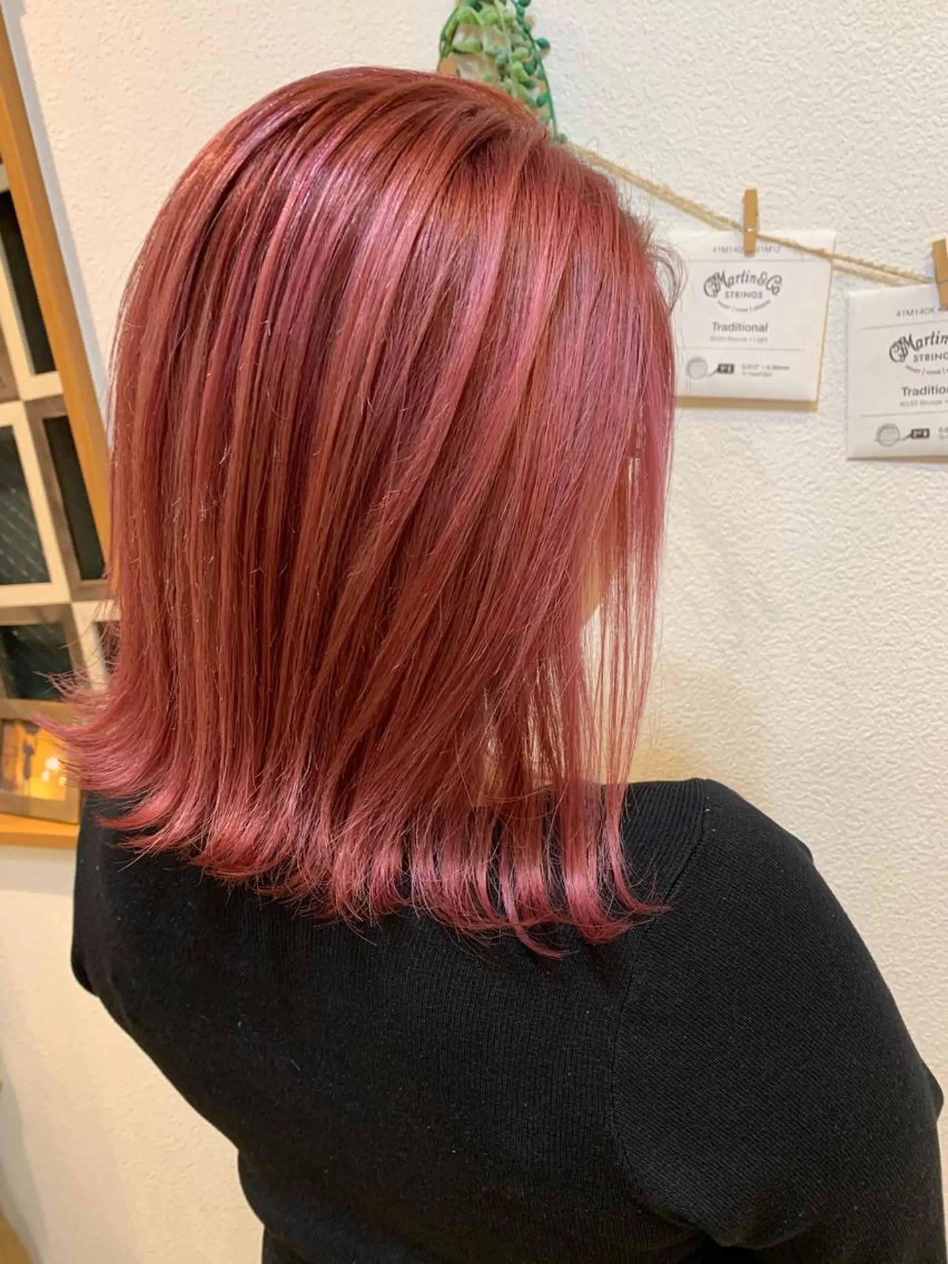 ミディアム ショートボブ ボブ 外国人風カラー ハイライト 髪質改善 トレンドパーマ 加藤菜月のヘアスタイル