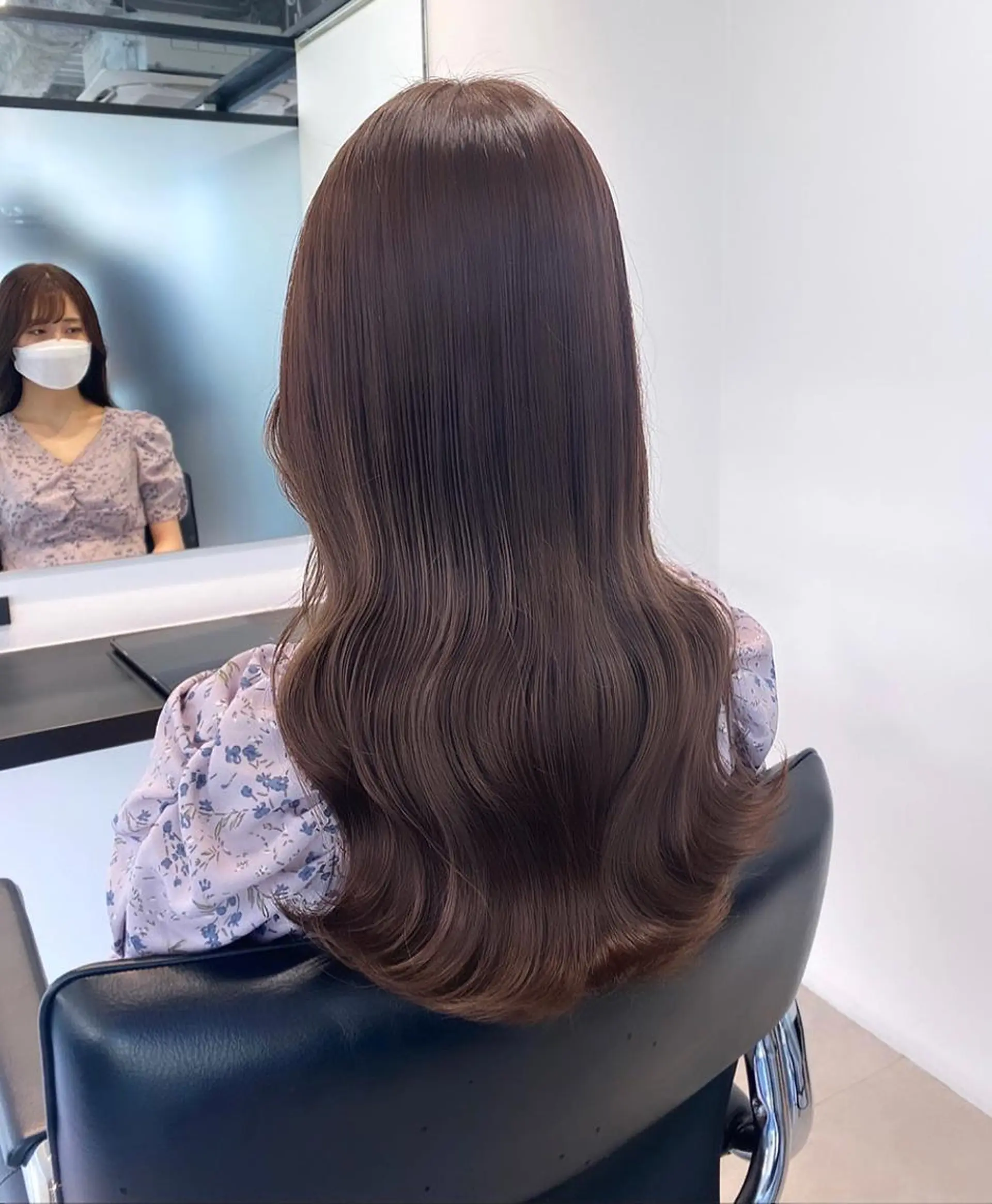 ロング カラー ヘアカラー トリートメント マンツーマン半個室 tamuraのヘアスタイル