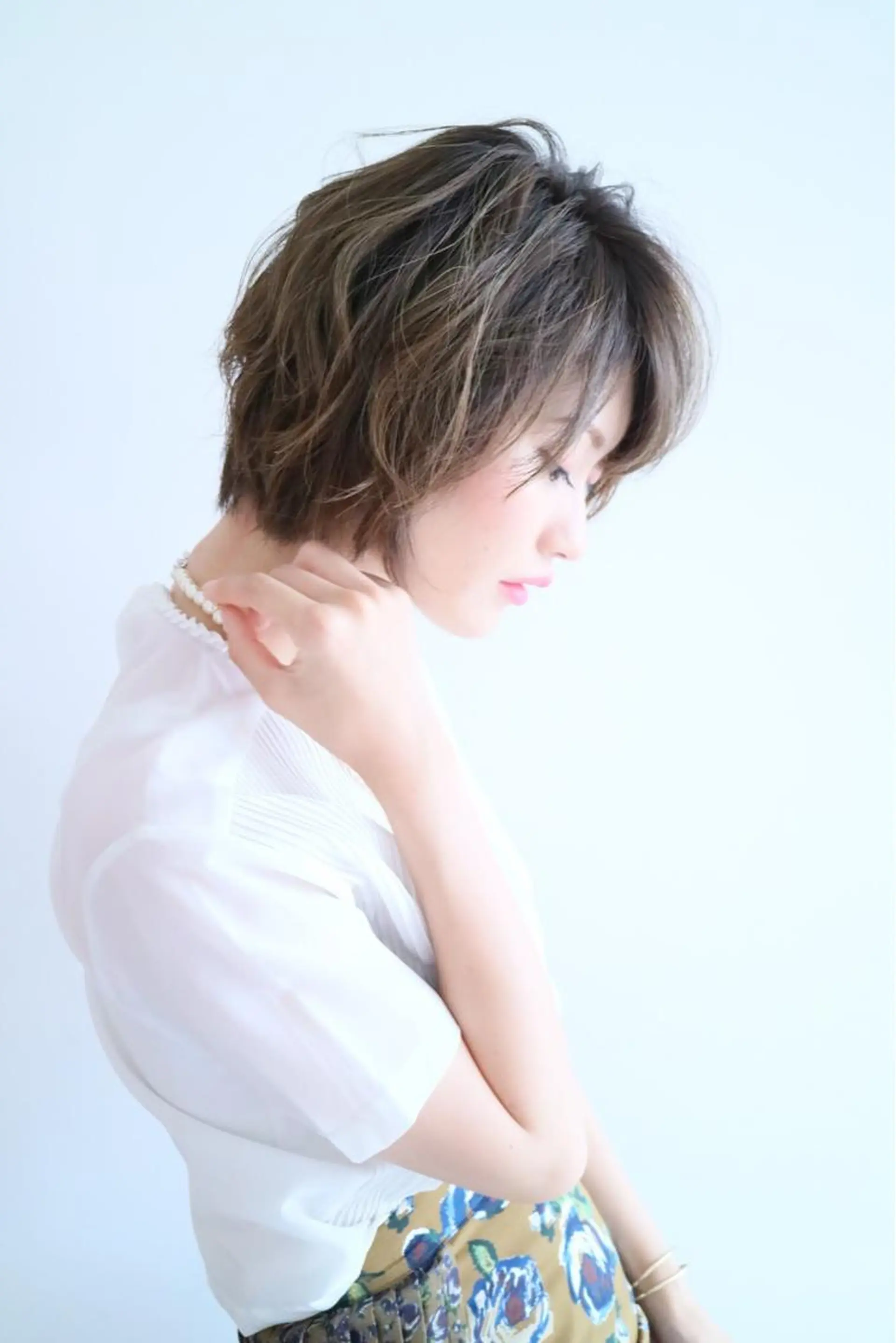 ショート カラー パーマ ヘアアレンジ JYUNESU表参道所属・似合わせhair🔸 アサダ　タカコ🔸のヘアスタイル