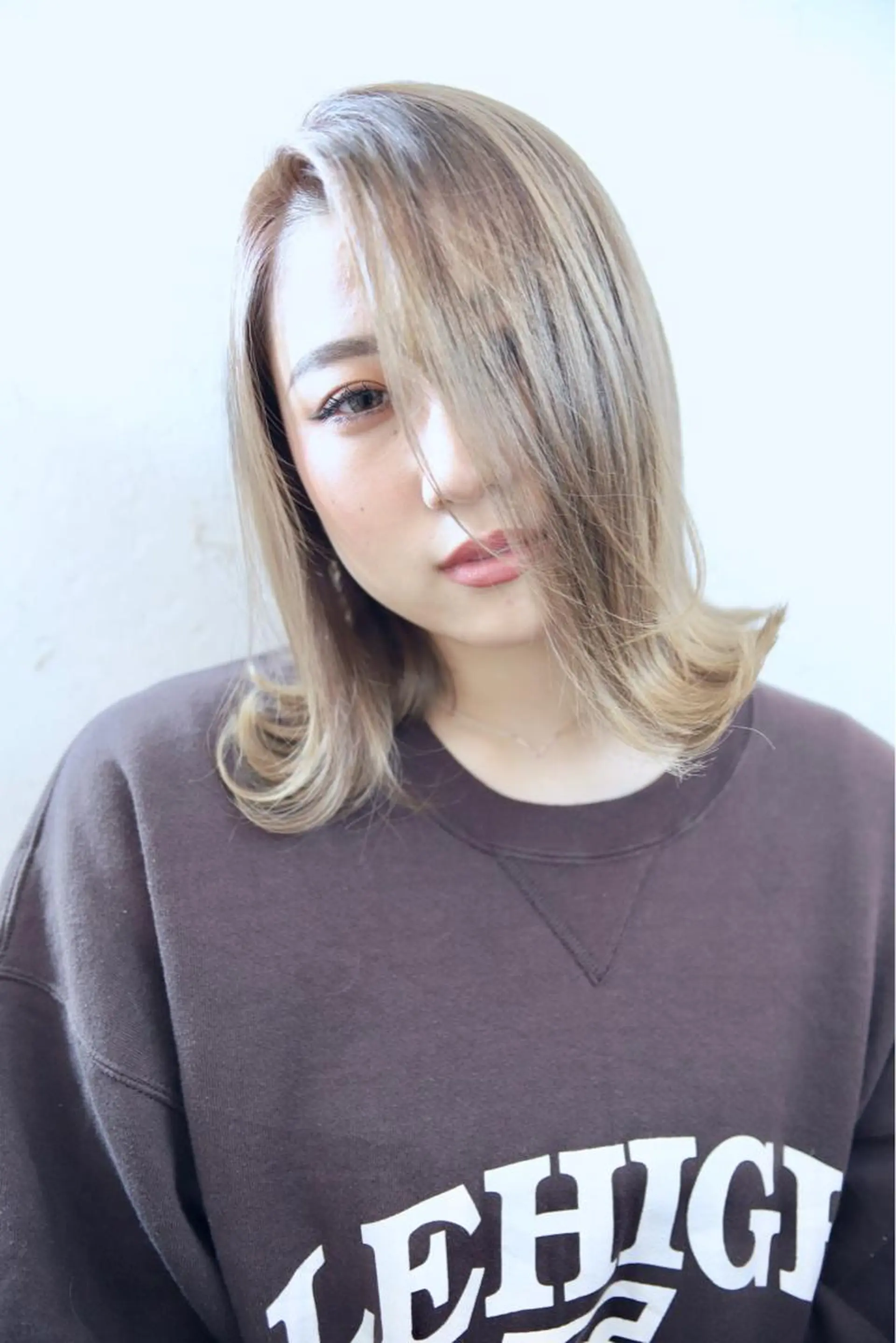 ミディアム 髪質改善酸性縮毛矯正 酸性ストレート◎鈴木のヘアスタイル