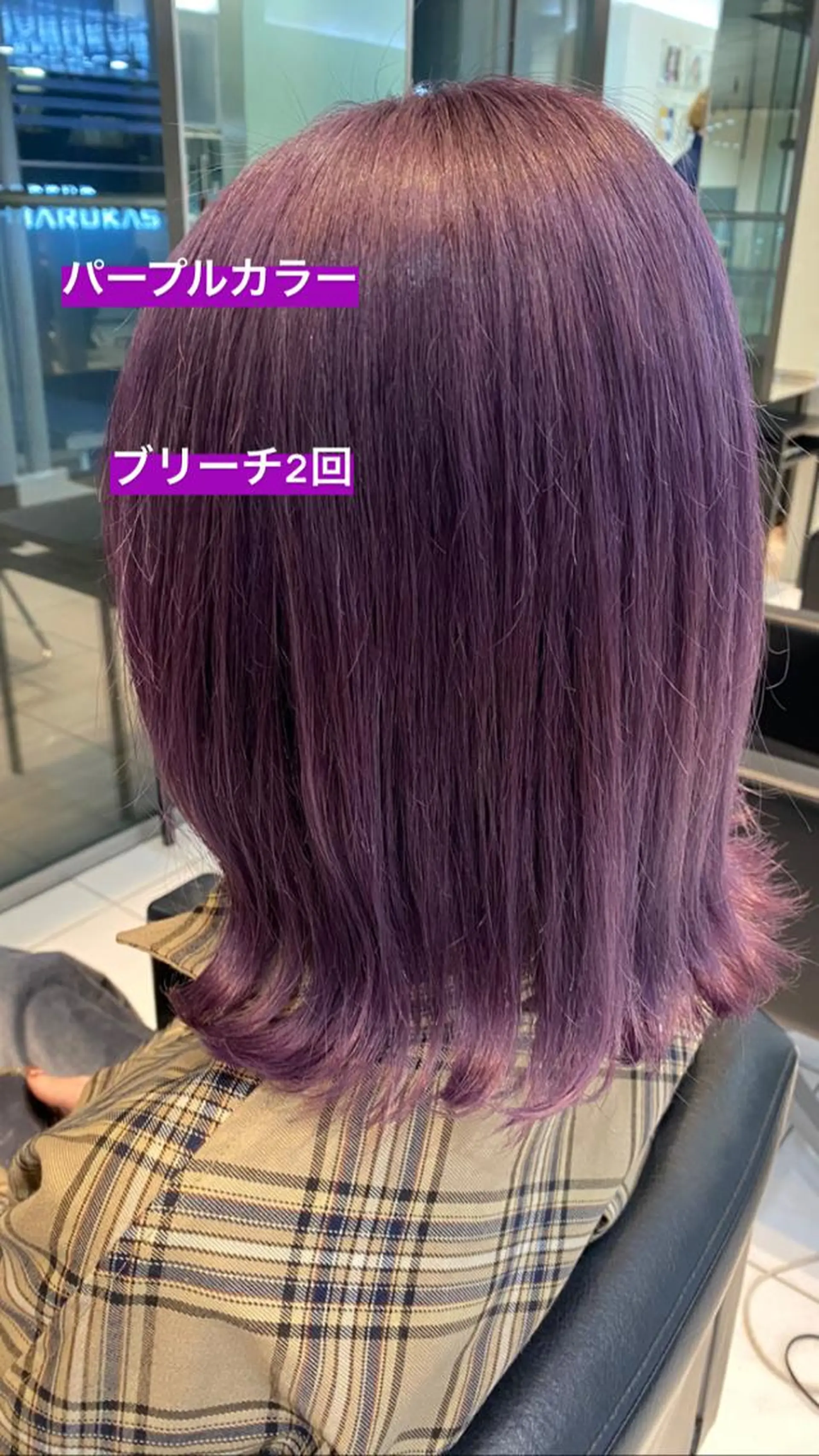 ミディアム カラー バイオレットカラー SHOTA 大人ショートのヘアスタイル