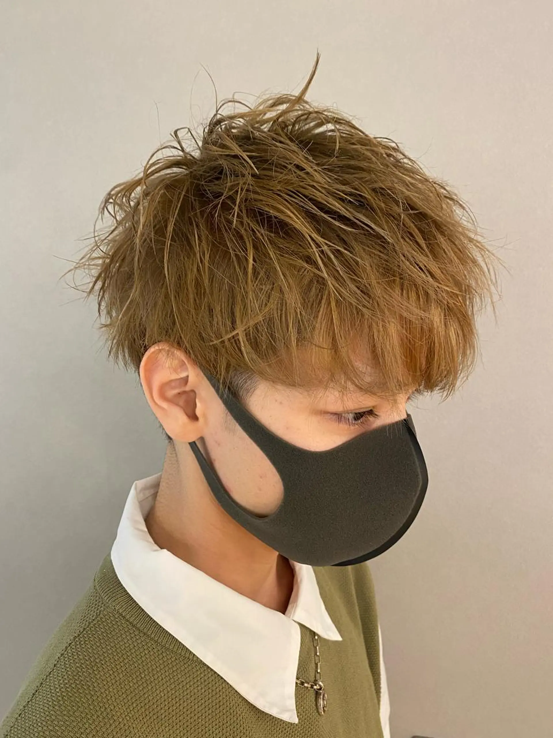 カラー メンズ unopulir 景山　凌のヘアスタイル