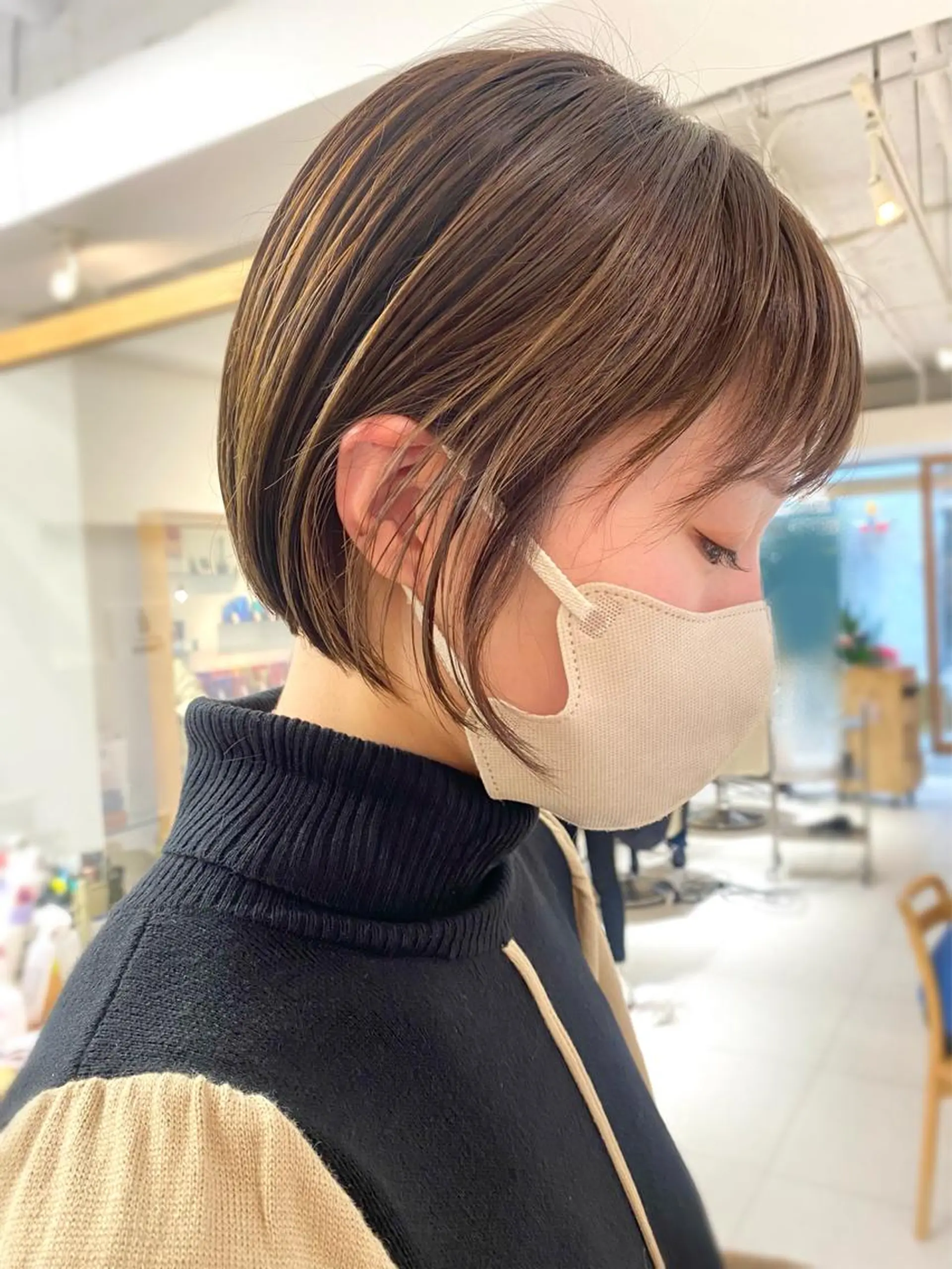 ショート カラー カット ヘアカラー トリートメント 安永 涼のヘアスタイル