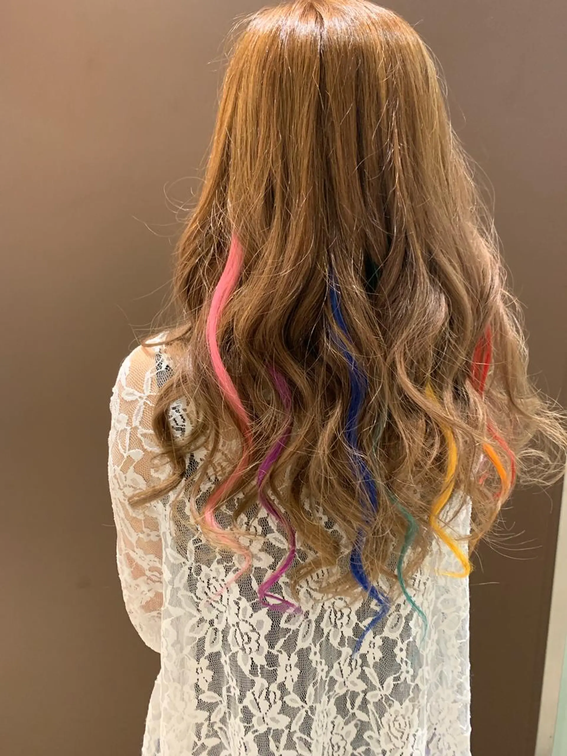 ロング カラー ヘアアレンジ ヘアカラー トリートメント エクステ きむえり/髪質改善 /うねり広がり改善のヘアスタイル