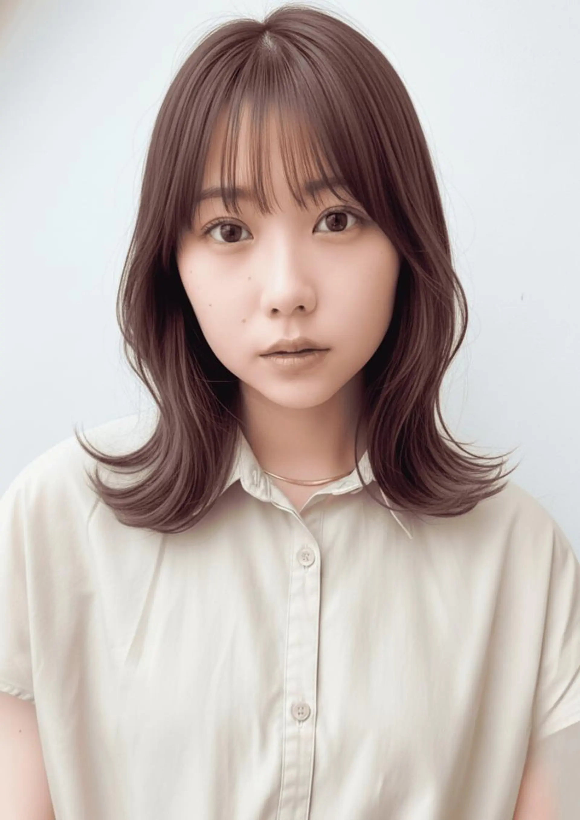 ミディアム ヘアカラー トリートメント momoca/松本/ 暖色カラー/ボブのヘアスタイル