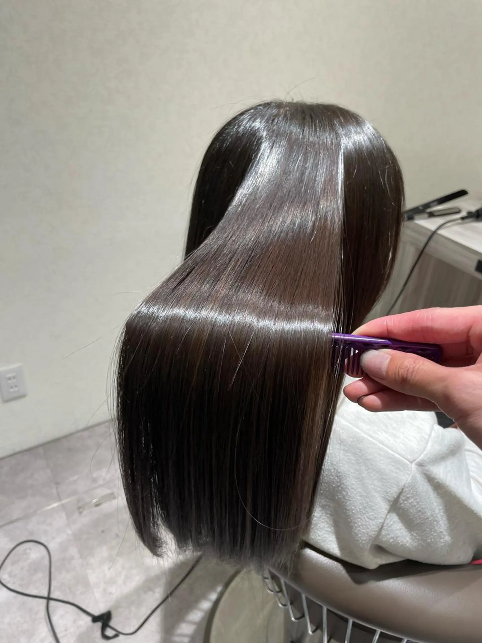 ロング 髪質改善 縮毛矯正 トリートメント 酸性ストレート メンズ特化/矢場町駅 徒歩1分/岡本一真のヘアスタイル