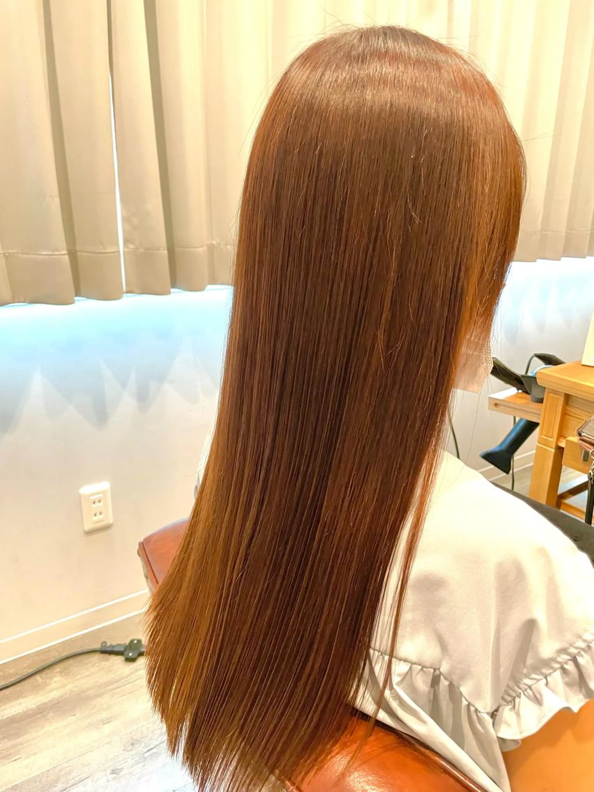 ロング カラー くせ毛 縮毛矯正 髪質改善 菊池紳吾のヘアスタイル