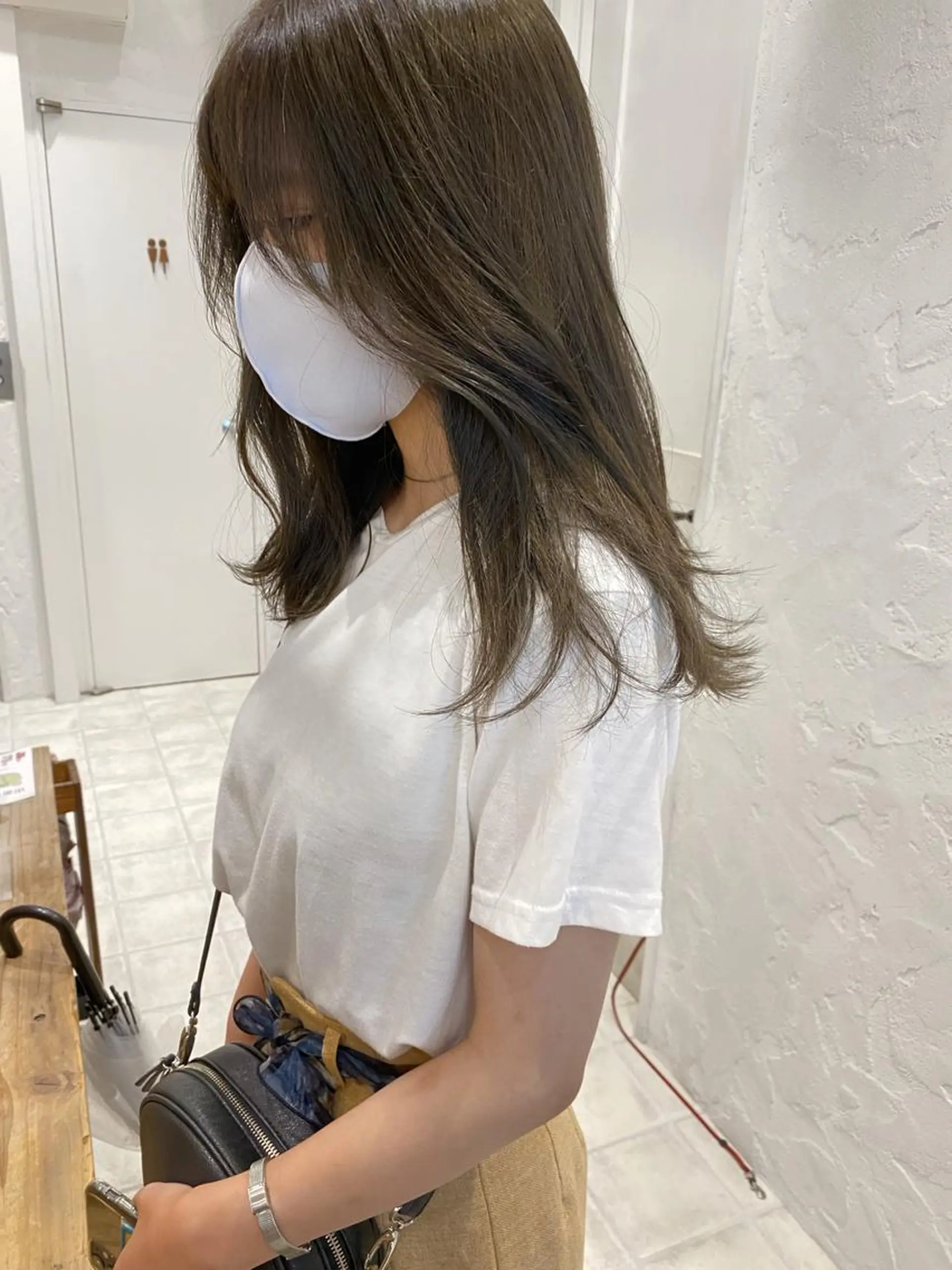 セミロング カラー オリーブカラー 🌟アレンジが似合う カラー🌟Rumiのヘアスタイル