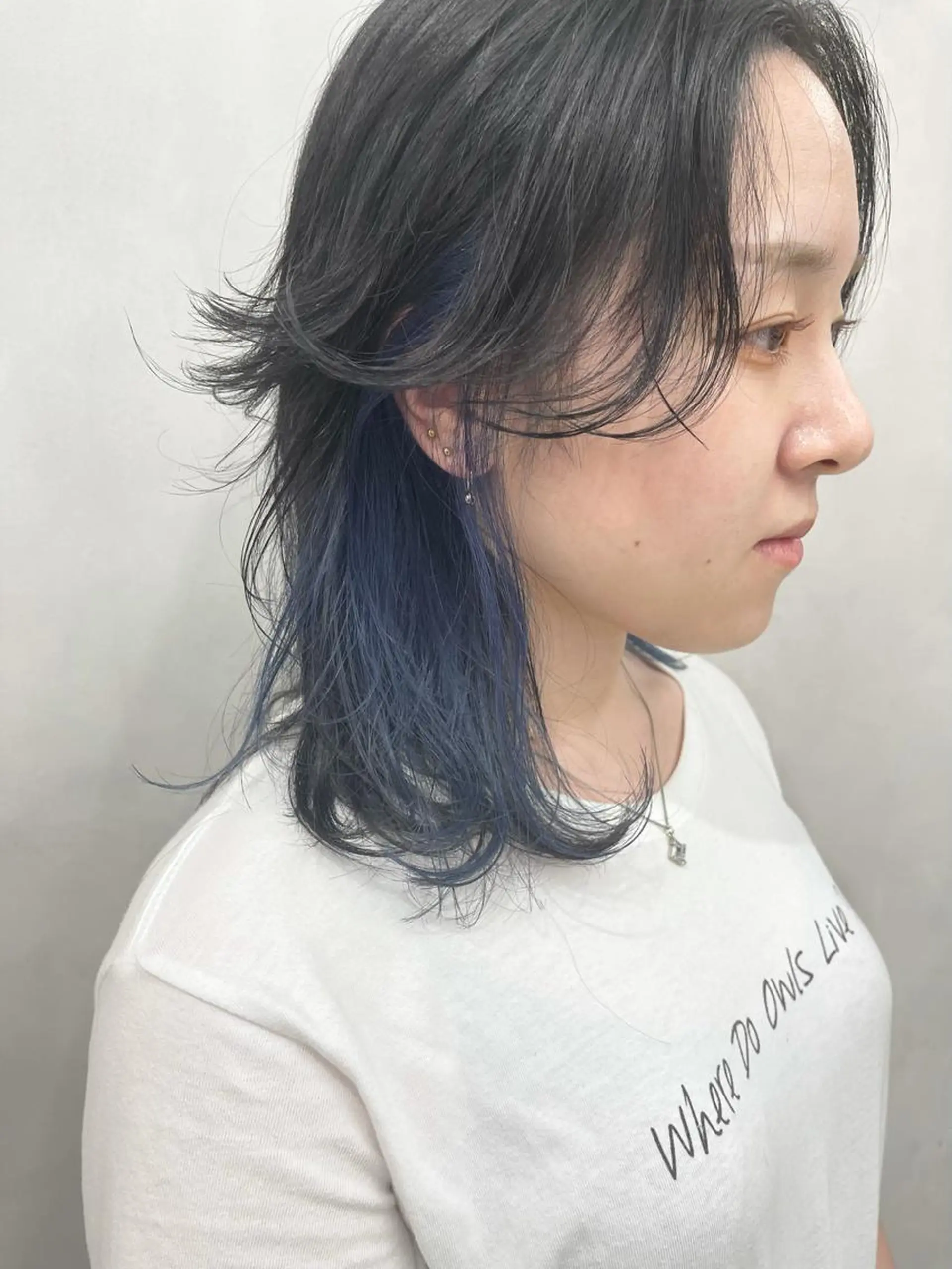 セミロング ウルフカット カット ヘアカラー トリートメント 🦋レイヤーカット ミドリカワ🦋のヘアスタイル