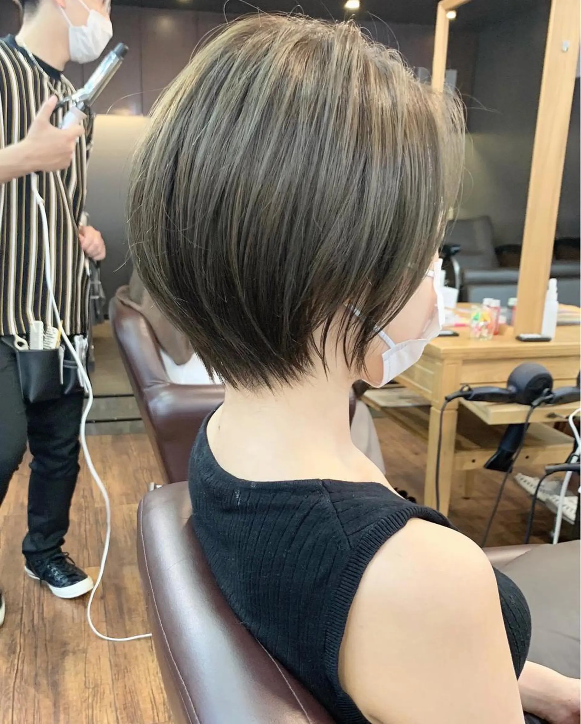 ショート 縮毛矯正/ショート/ レイヤー/畑中正敏のヘアスタイル