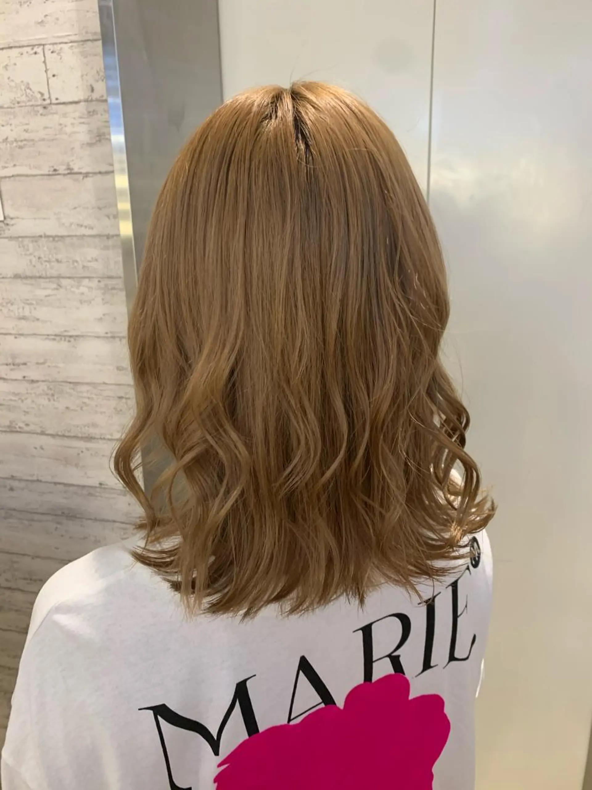 ミディアム カラー Beleza 川越所属・Kazusa/川越/ エクステ/ハイトーンのヘアスタイル