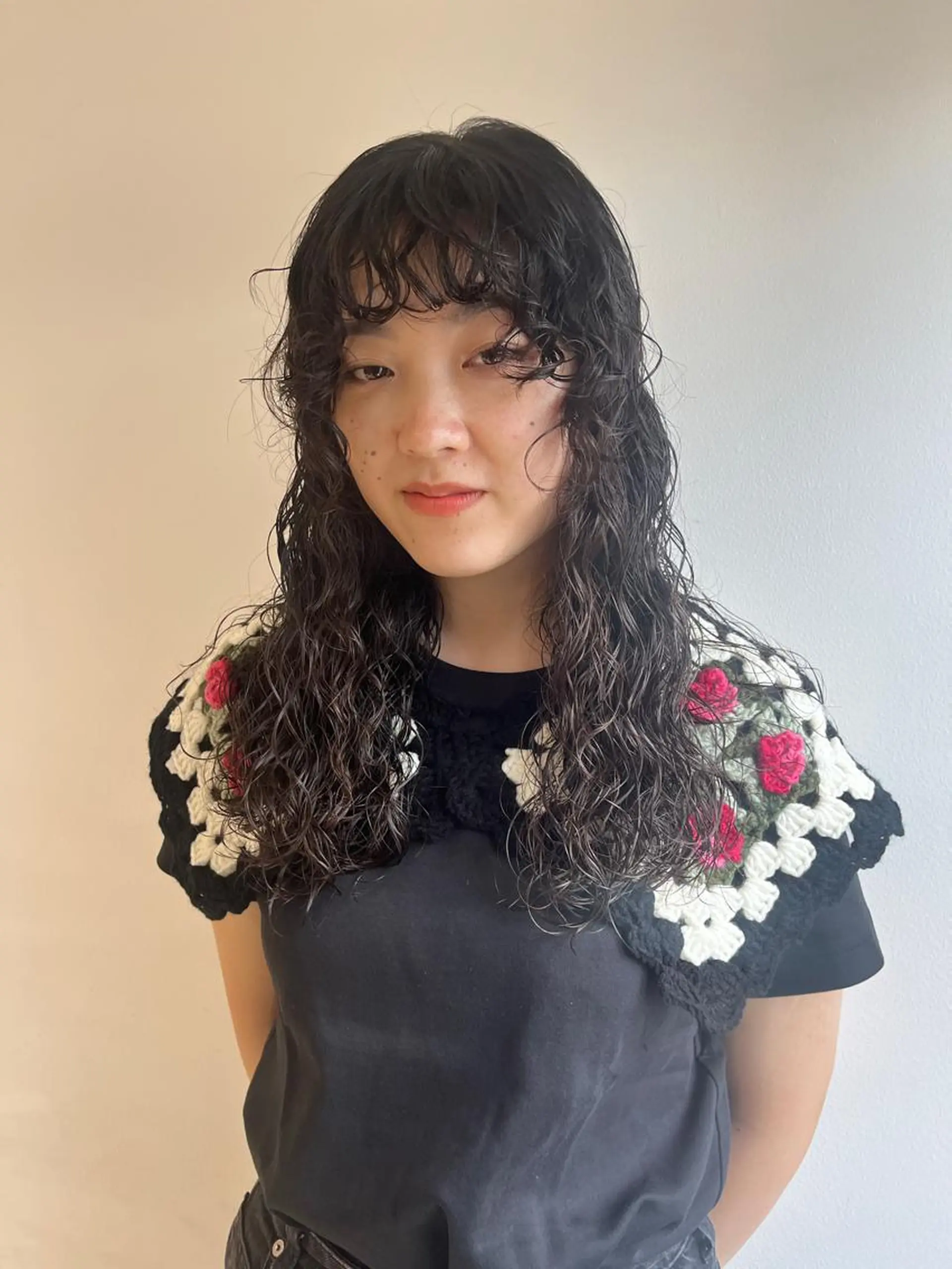 ロング パーマ 吉田 美優のヘアスタイル