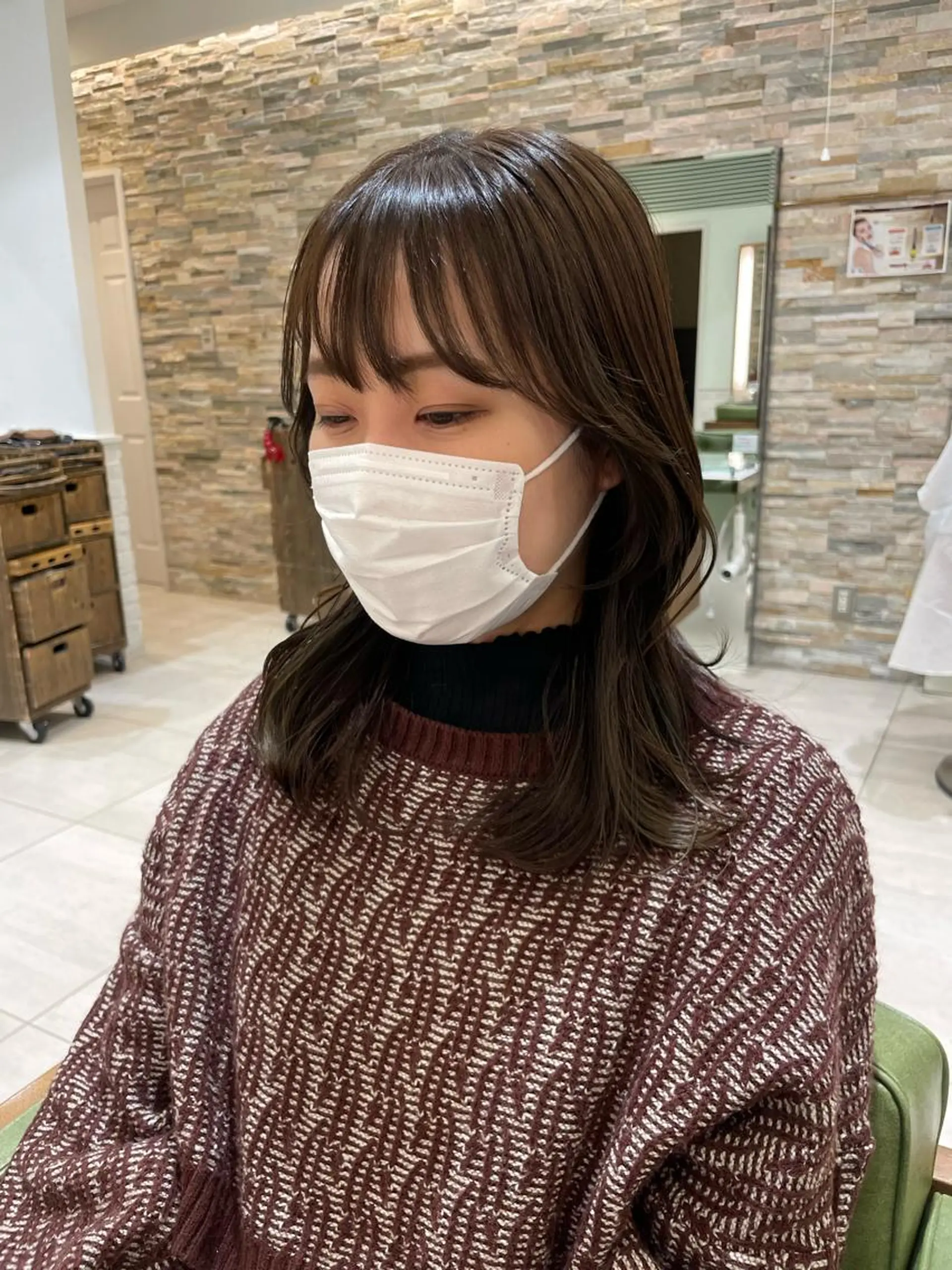 セミロング 石渡このみ 🍊レイヤーカットのヘアスタイル