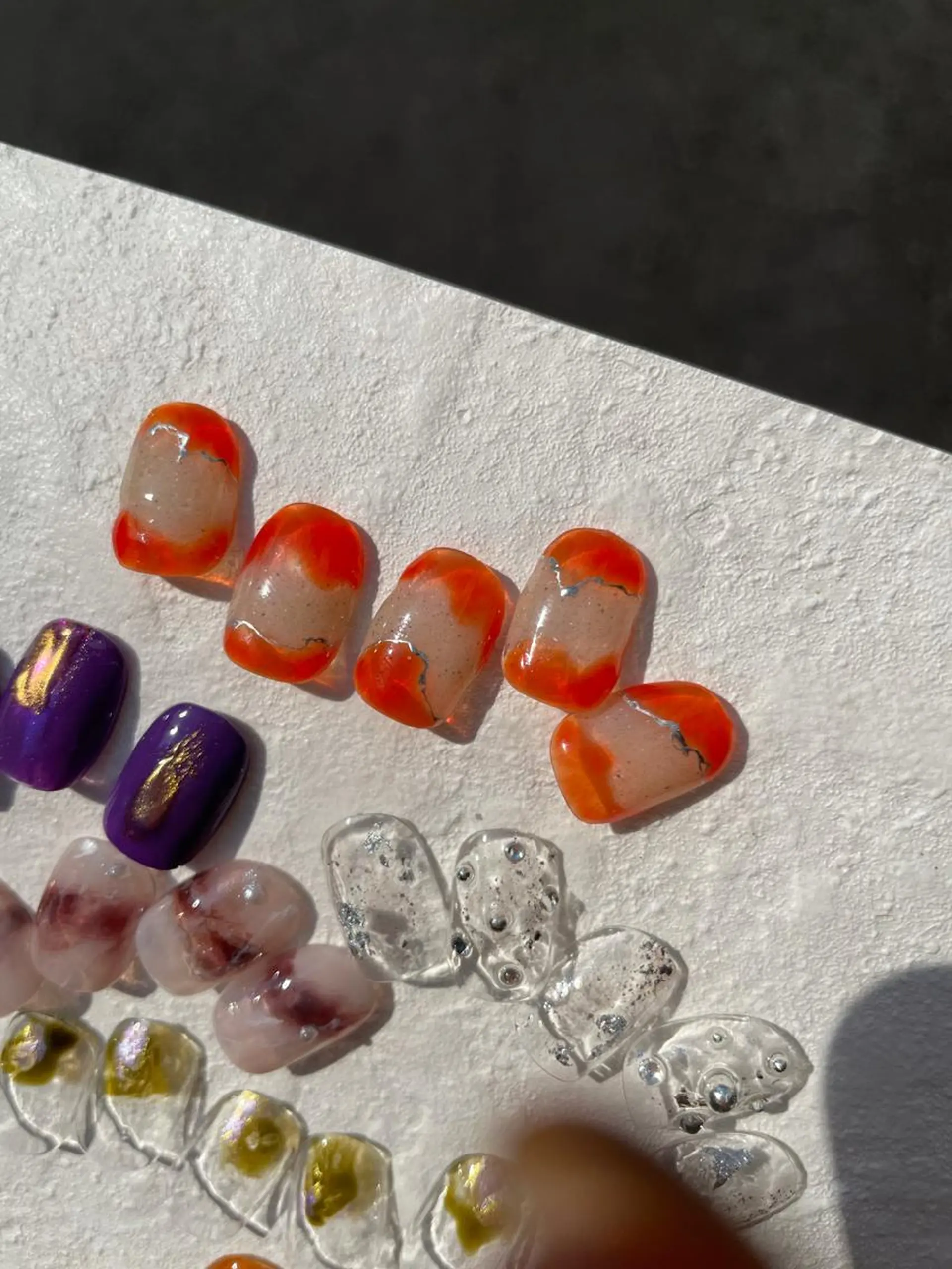 ネイル ジェルネイル オレンジ MH_ Nailのネイルデザイン