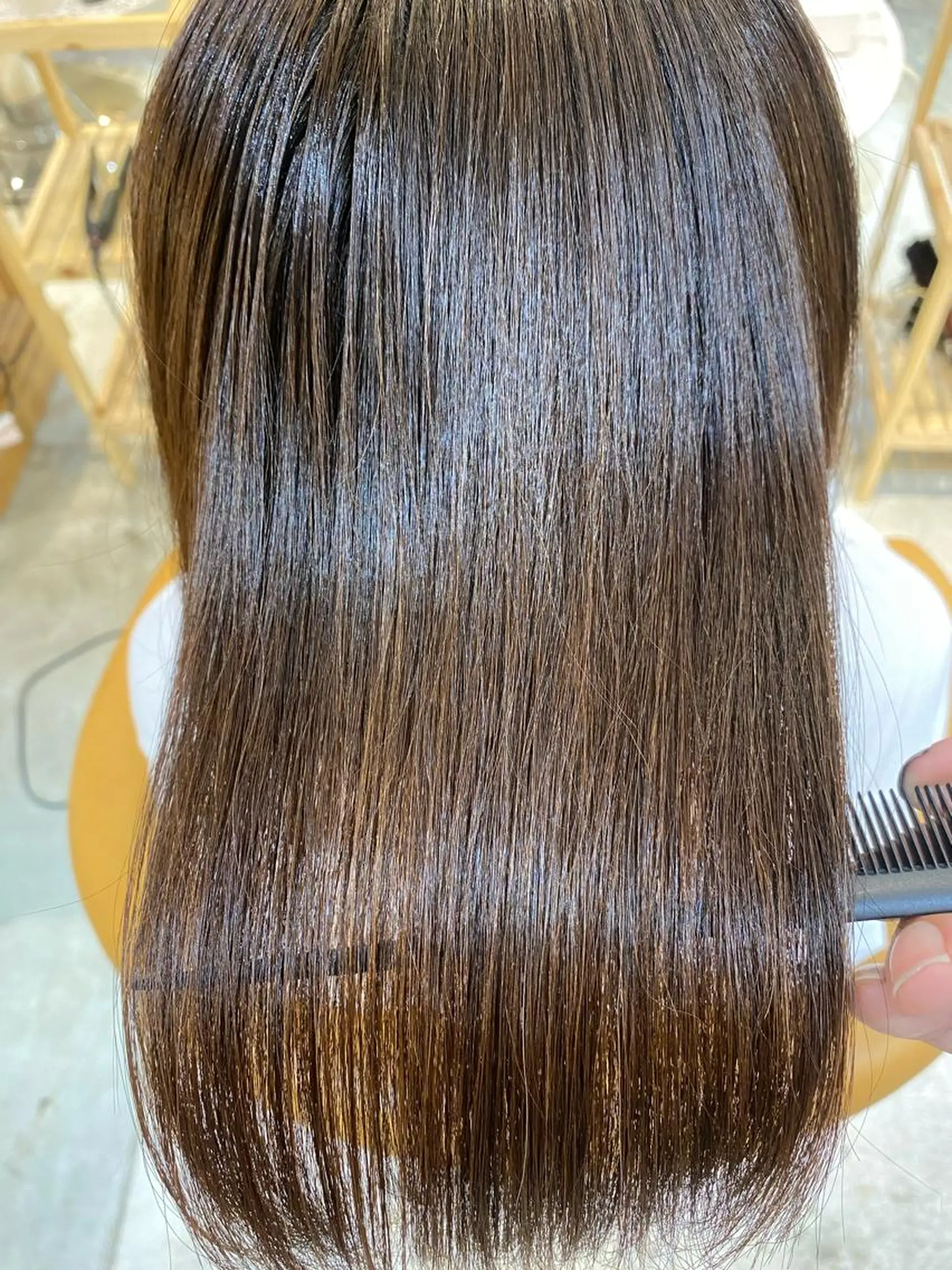 ミディアム パーマ カット 縮毛矯正 トリートメント 縮毛矯正/髪質改善 表参道/千田大地のヘアスタイル