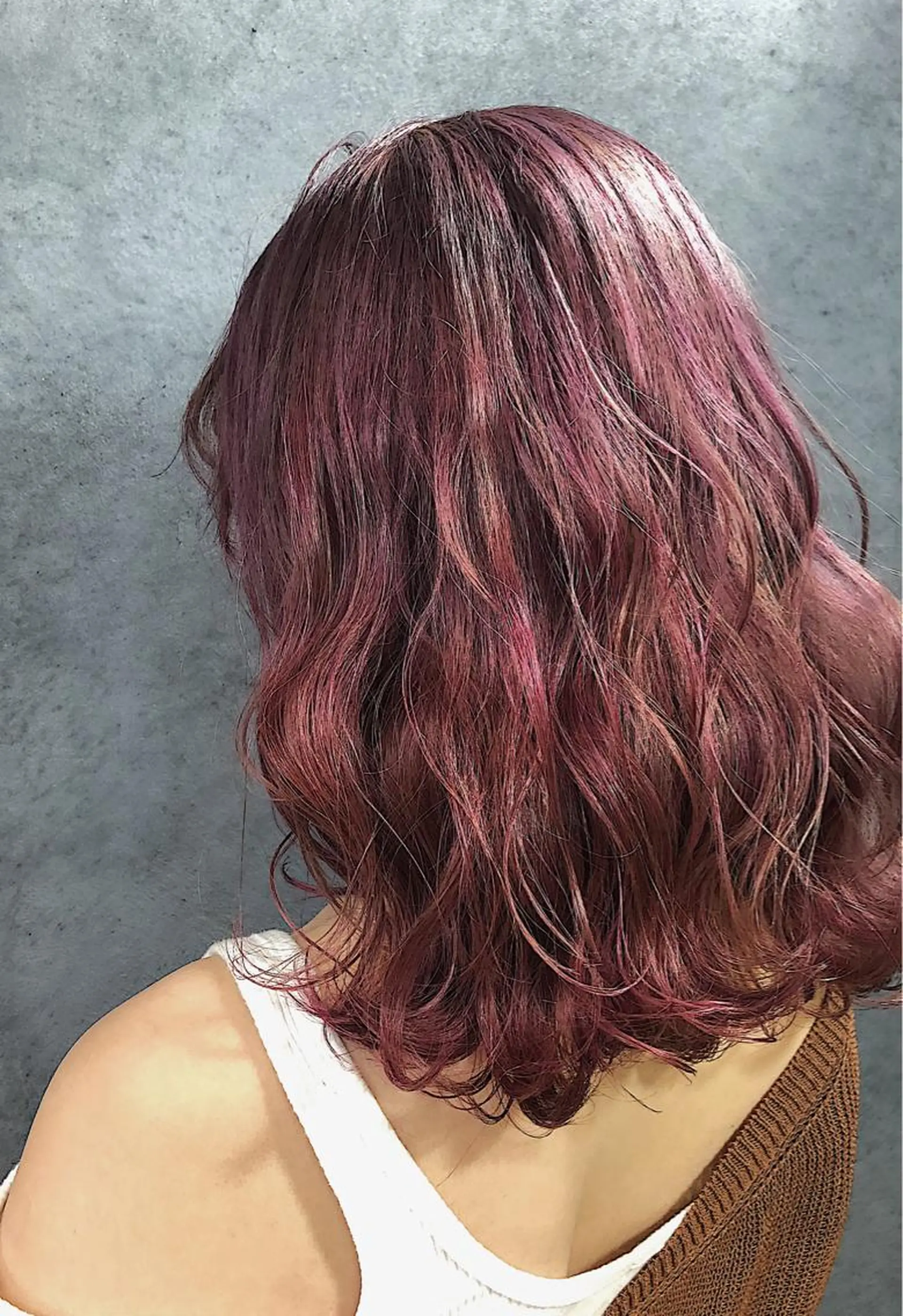 セミロング カラー ヘアアレンジ メンズ キッズ ネイル マツエク・マツパ GO TODAY SHAiRE SALON所属・透明感カラー🤎 ゆりのヘアスタイル