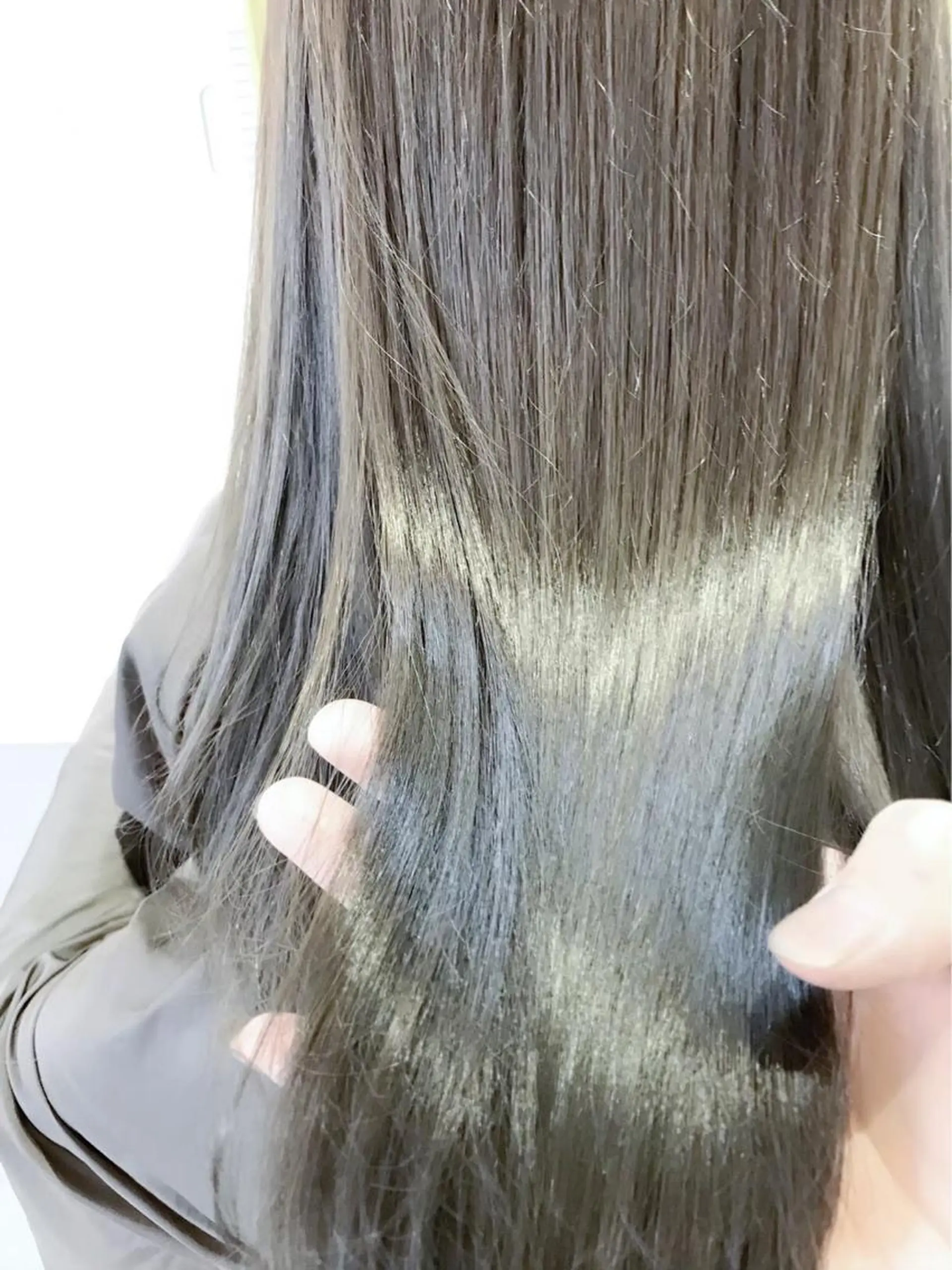 ロング パーマ パープルカラー 学生 髪質改善 ストレートパーマ ヘアカラー トリートメント 👑最高級エクステ 👑新宿/タイセイのヘアスタイル