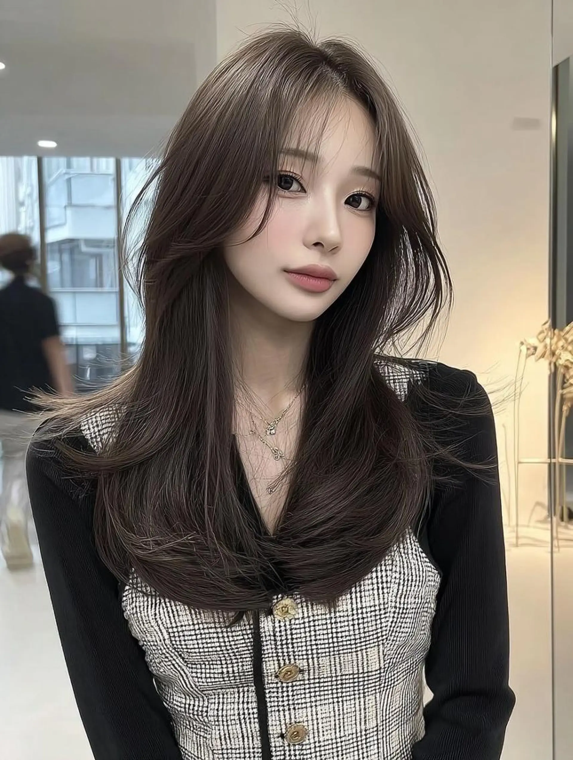 ロング カット ヘアカラー トリートメント 藤井 浩輝のヘアスタイル