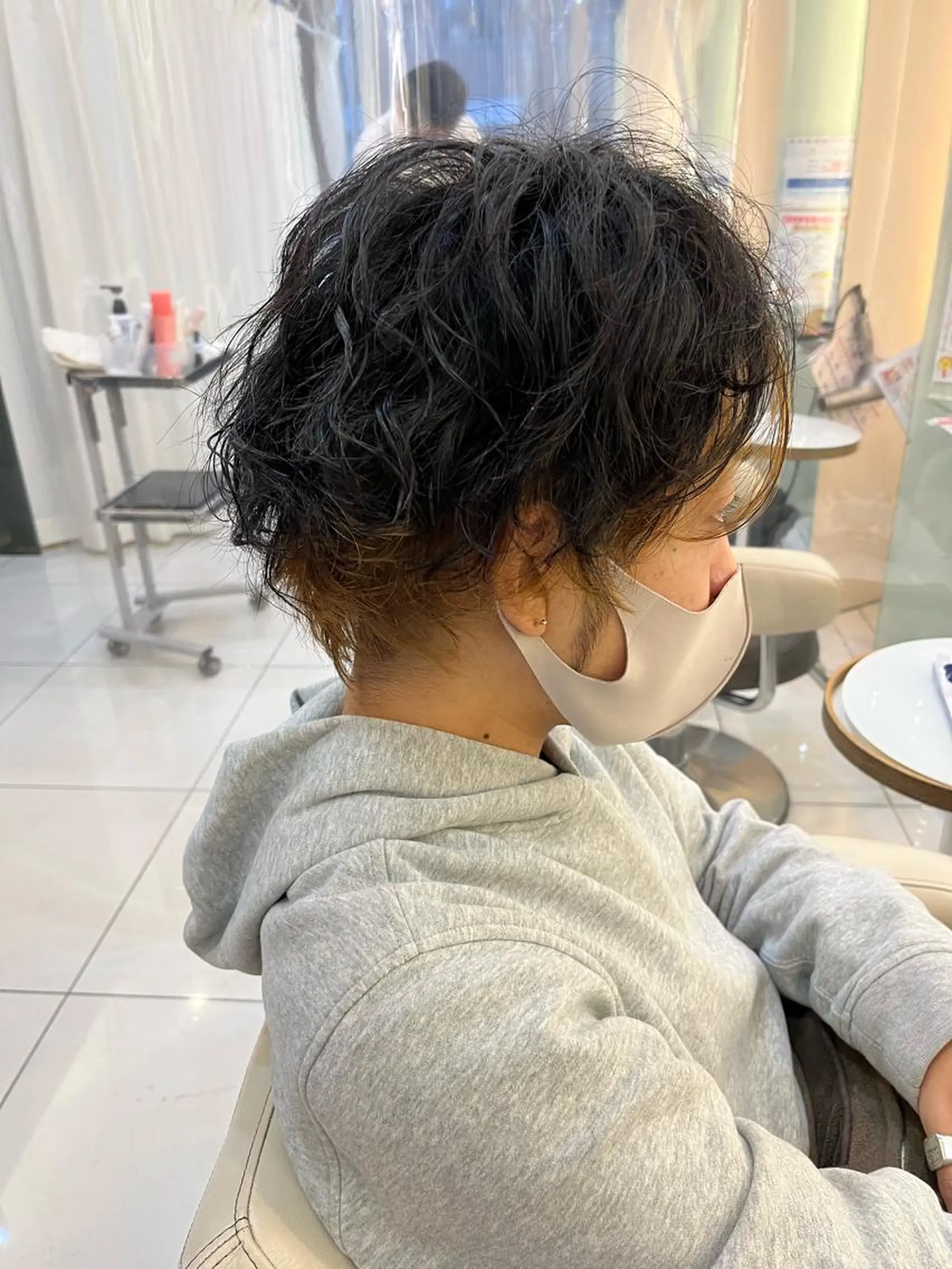 ショート カラー パーマ メンズ ヘアカラー トータルビューティー K:R鶴川のヘアスタイル