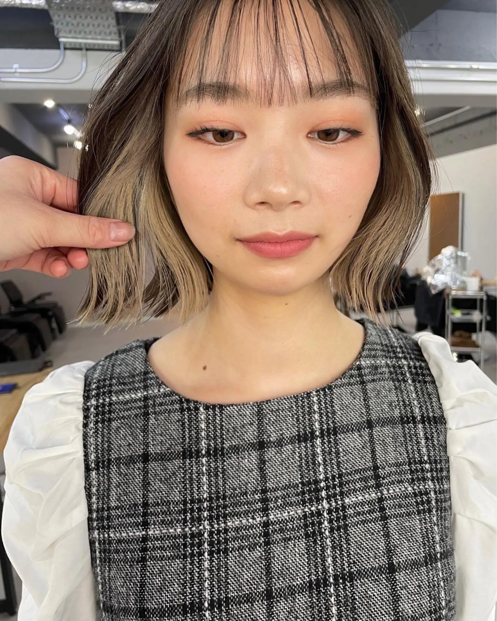 ショート カット ヘアカラー トリートメント 倉辻 香奈子のヘアスタイル