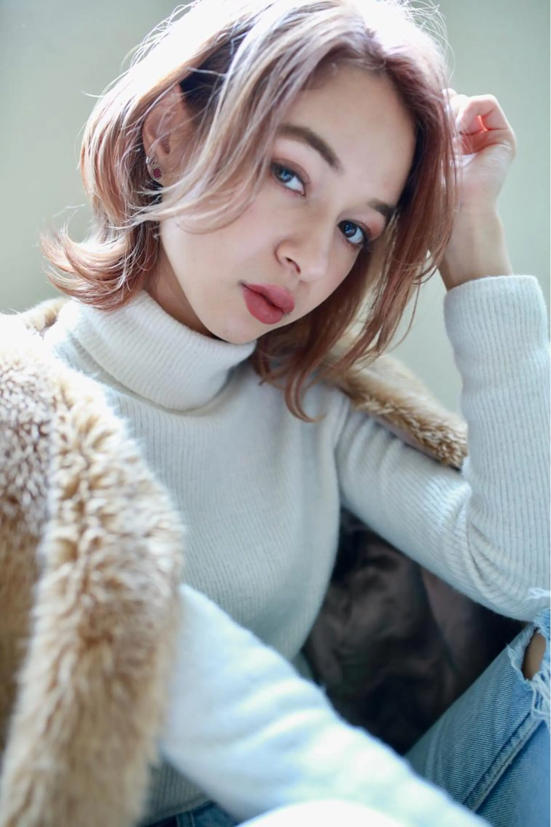 ミディアム カラー パーマ ヘアアレンジ メンズ キッズ ネイル マツエク・マツパ メンズブリーチ メンズハイトーン メンズウルフカット ベージュカラー ブリーチ 🌈デザインヘア職人 Kaede🌈のヘアスタイル
