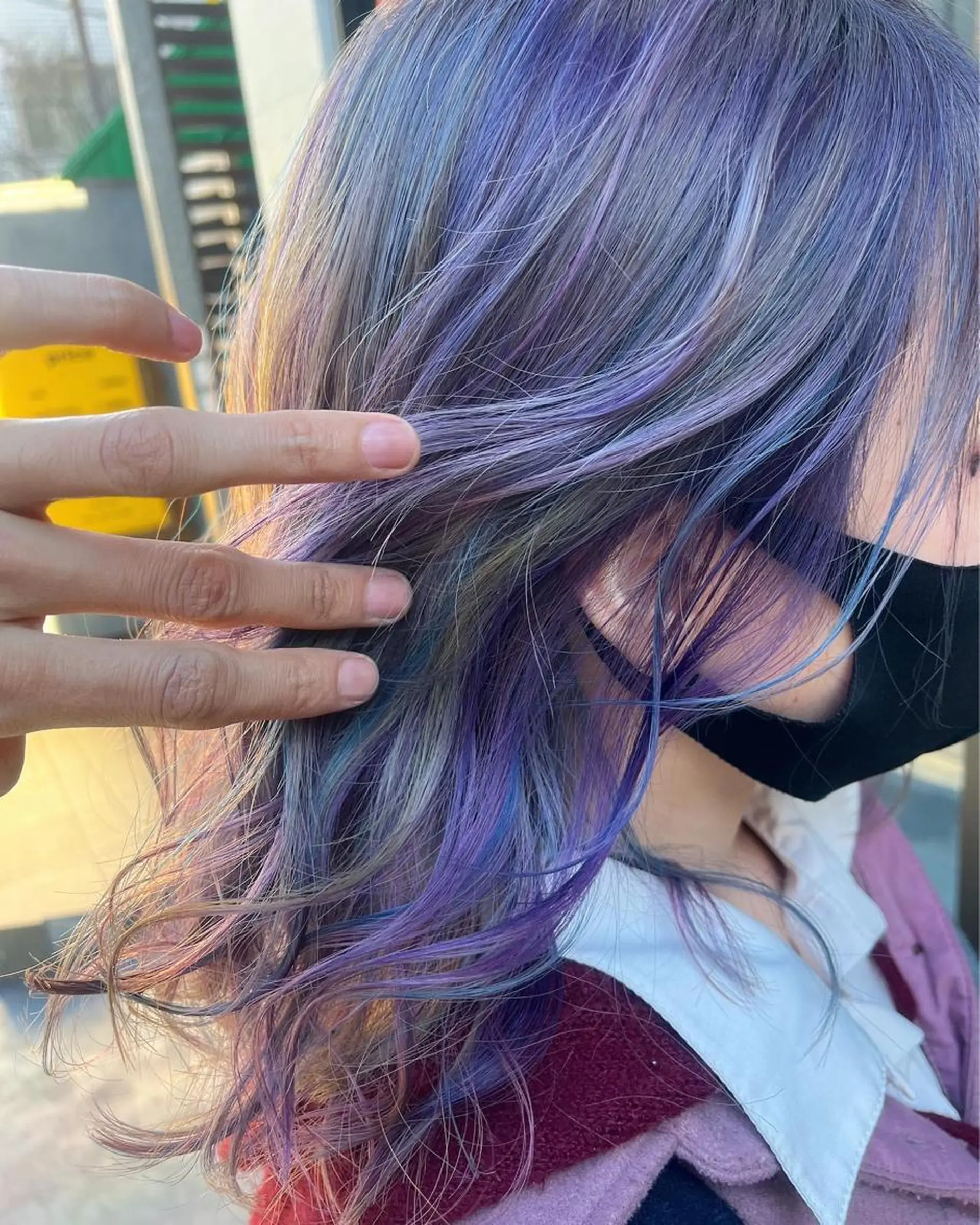 セミロング カラー ショートボブ アッシュ バレイヤージュ ミストバング ベージュカラー カット ヘアカラー トリートメント 原宿サロン代表 デザインカラー伊藤卓のヘアスタイル