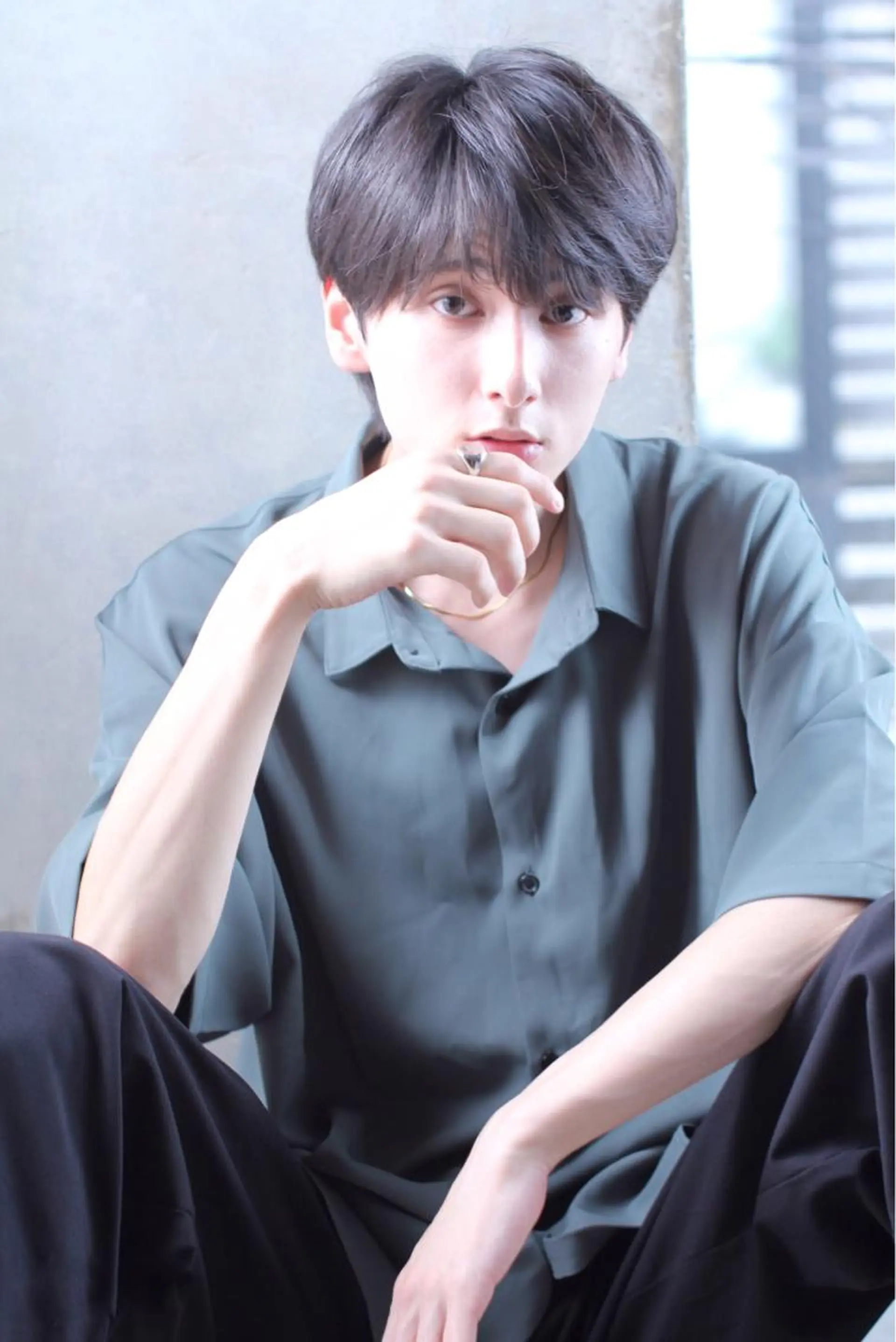 メンズ メンズ韓国風 マッシュ メンズパーマ シースルーマッシュ カット パーマ トリートメント ヘアセット 【メンズ特化】 ムネカタ アキトのヘアスタイル