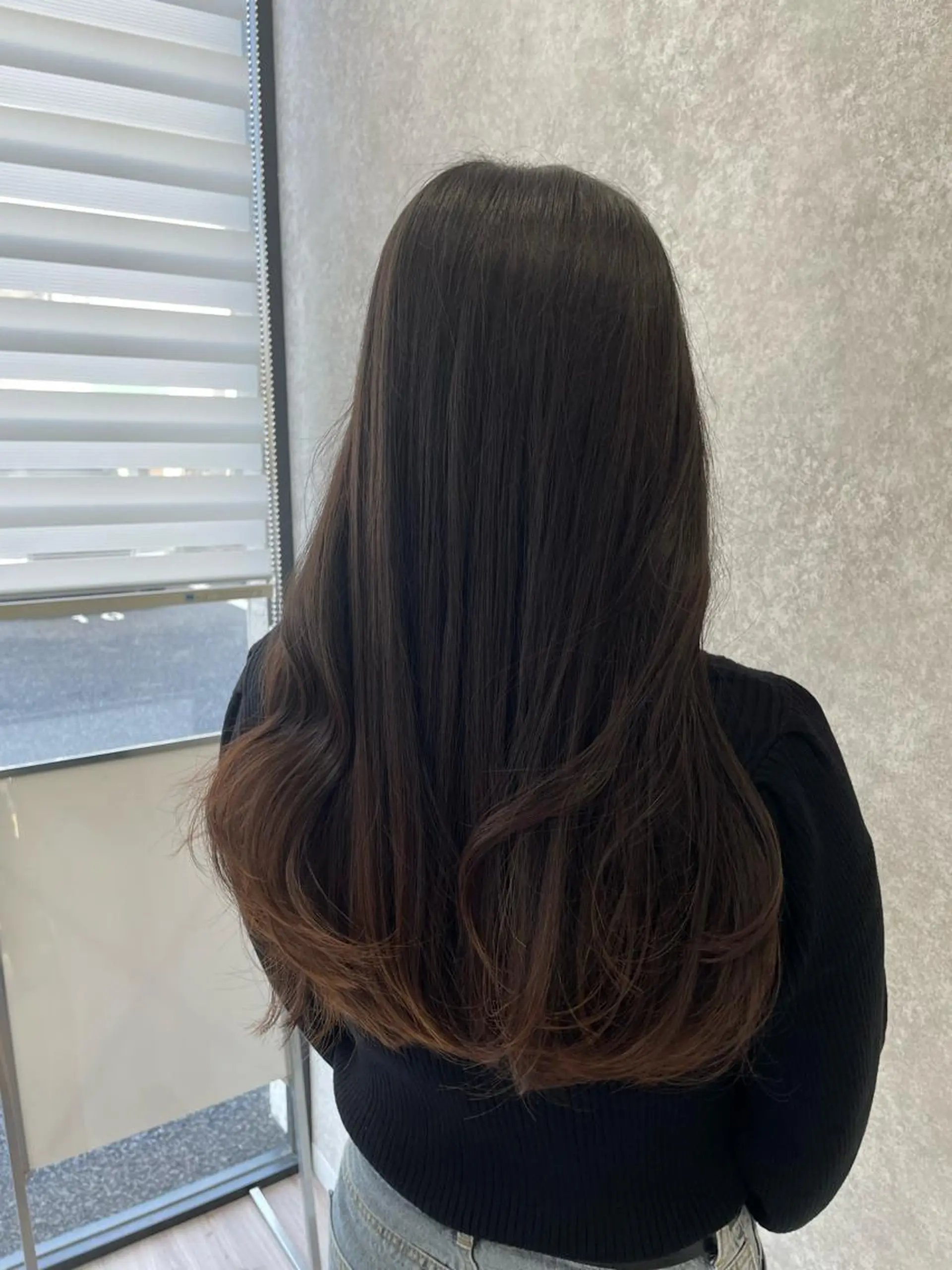 ロング カラー レイヤーカット たなか りなのヘアスタイル