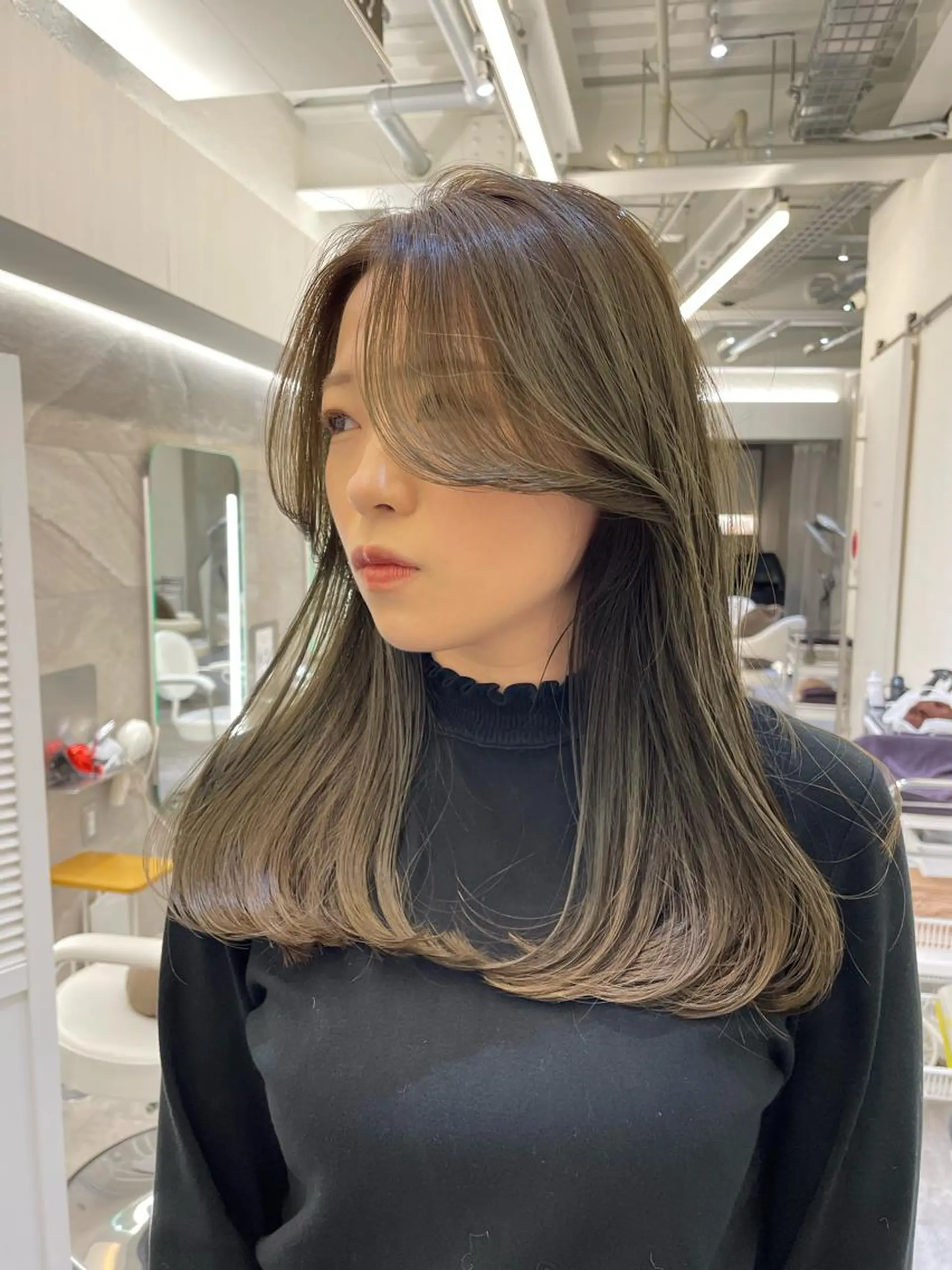 ロング カラー カット ヘアカラー トリートメント 🍃柔らかヘアー田中 瑞希🍃のヘアスタイル