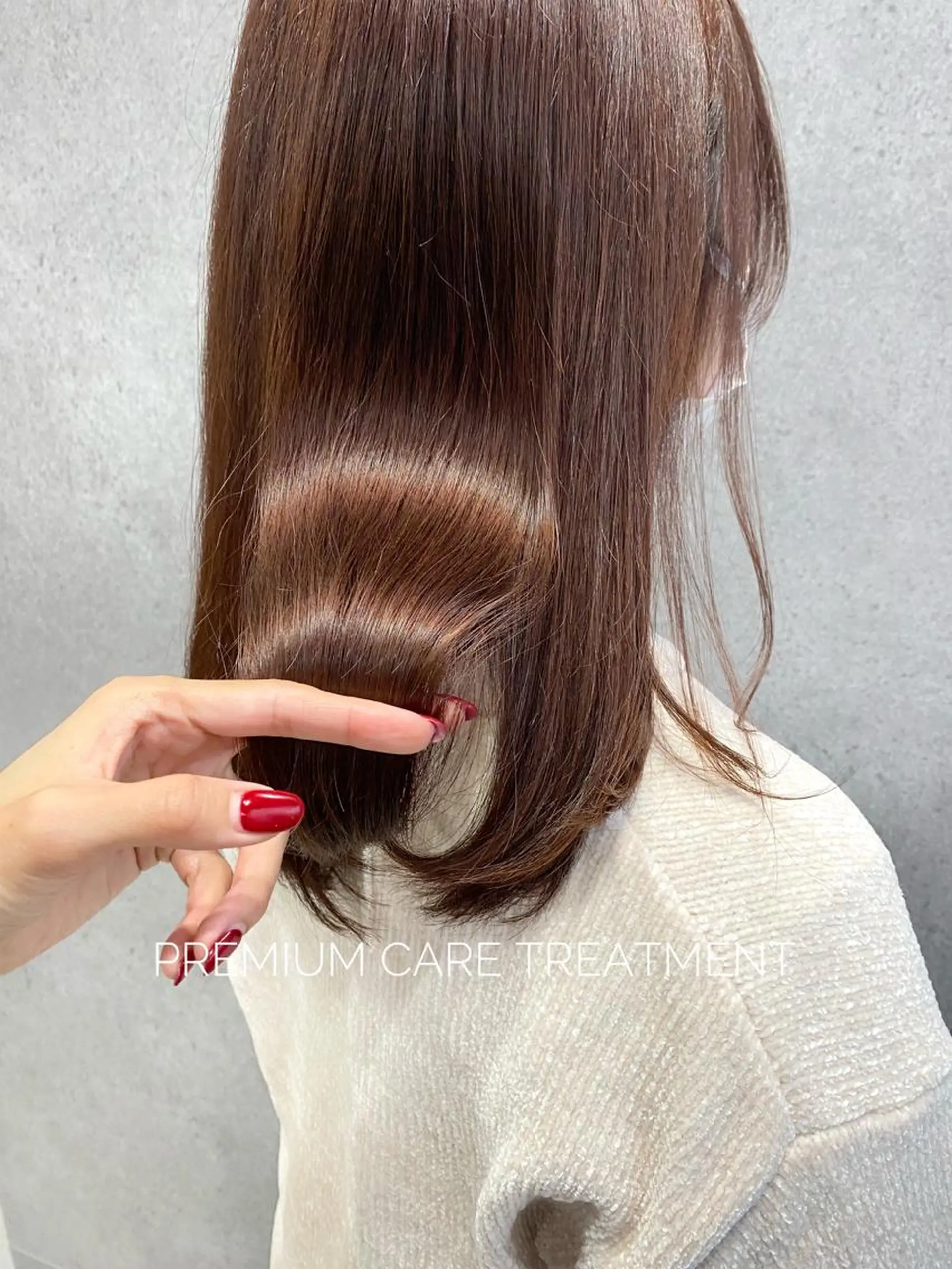 セミロング カラー ブリーチ ケアブリーチ ハイトーンカラー 髪質改善 ヨシンモリ YUKA🐻‍❄️ 🎀当日予約ok/のヘアスタイル