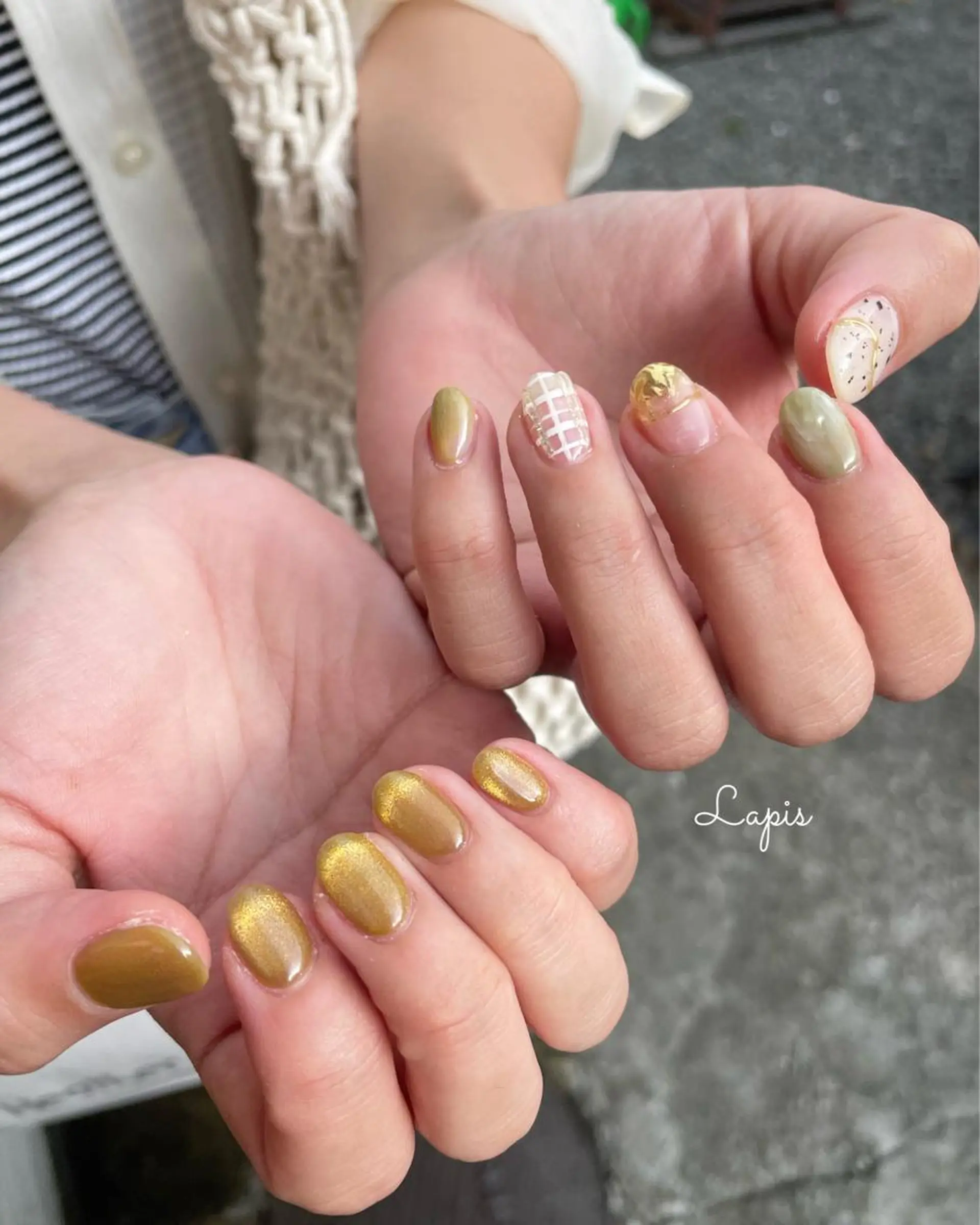 ネイル マグネットネイル ハンドネイル Lapis *のネイルデザイン