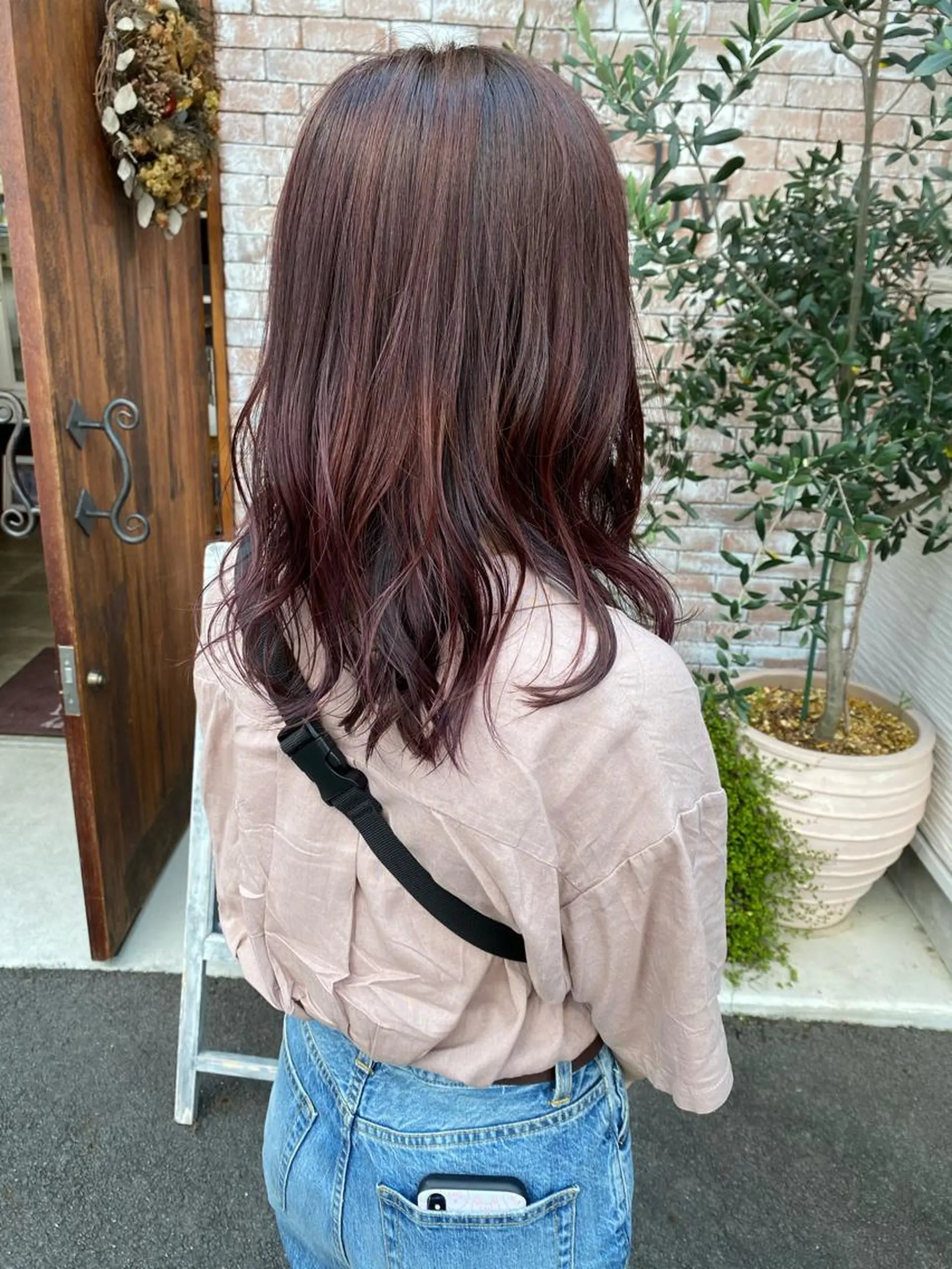 ミディアム カラー カシス ピンクカラー カット ヘアカラー トリートメント 【浜松・豊橋】 ニシモトのヘアスタイル