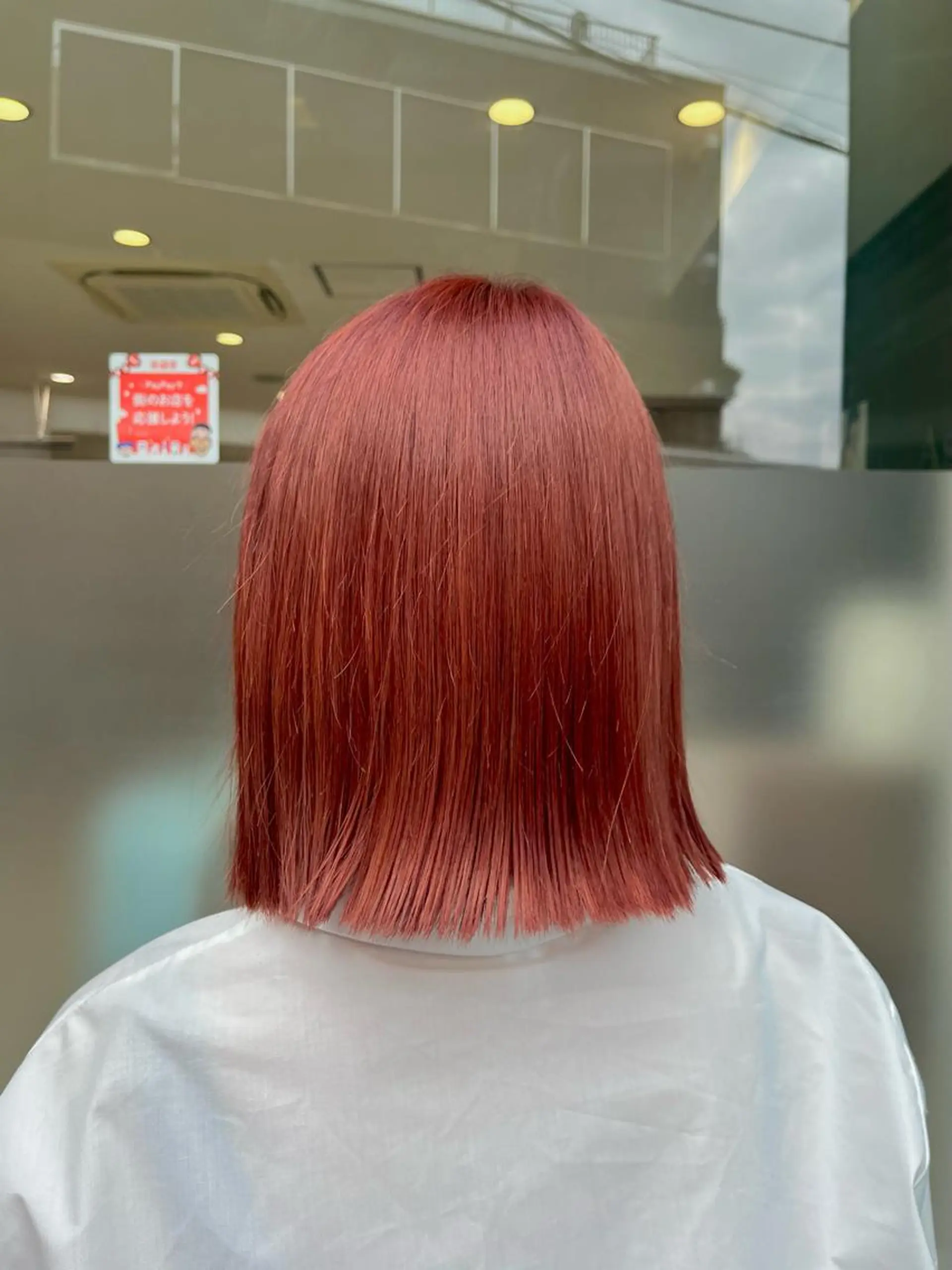 カラー ダブルカラー オレンジ ヘアカラー トリートメント うる艶カラー/ 髪質改善/まい🪐‪のヘアスタイル