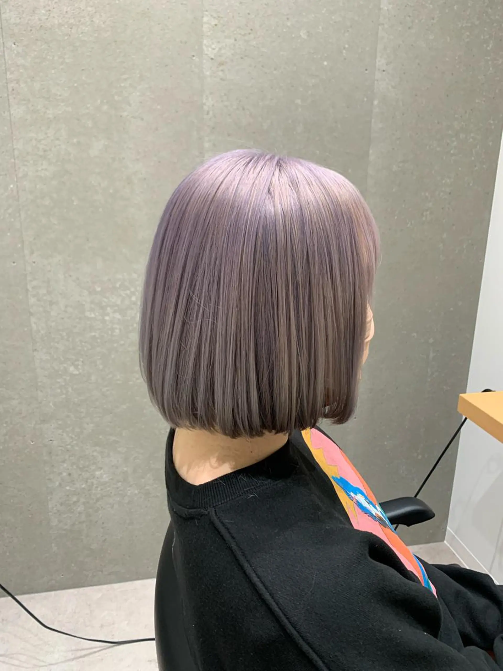 ショート カラー ブリーチ ラベンダーカラー ボブ 新宿徒歩5分 透明感カラーのその他イメージ